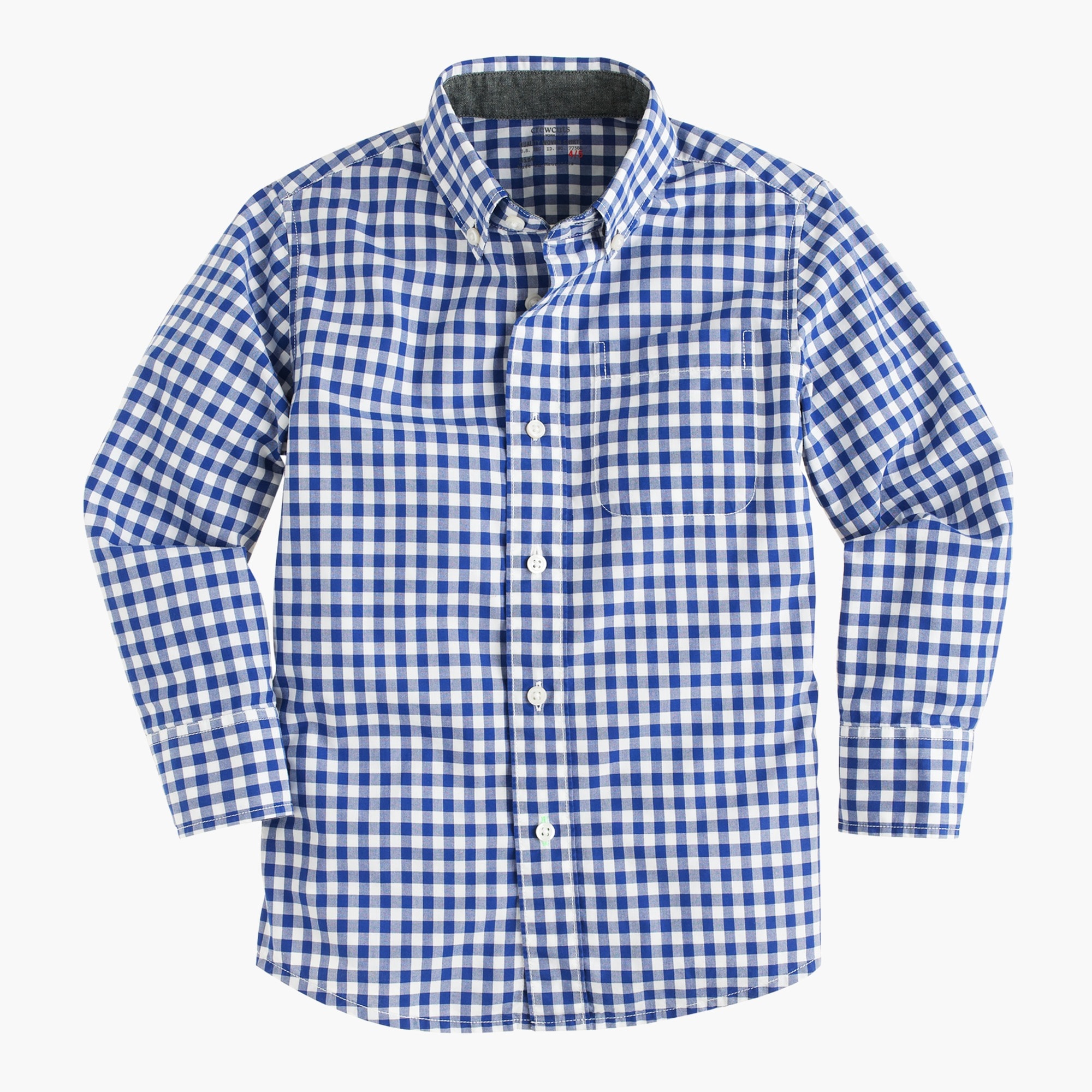 Kids' Secret Wash shirt in gingham