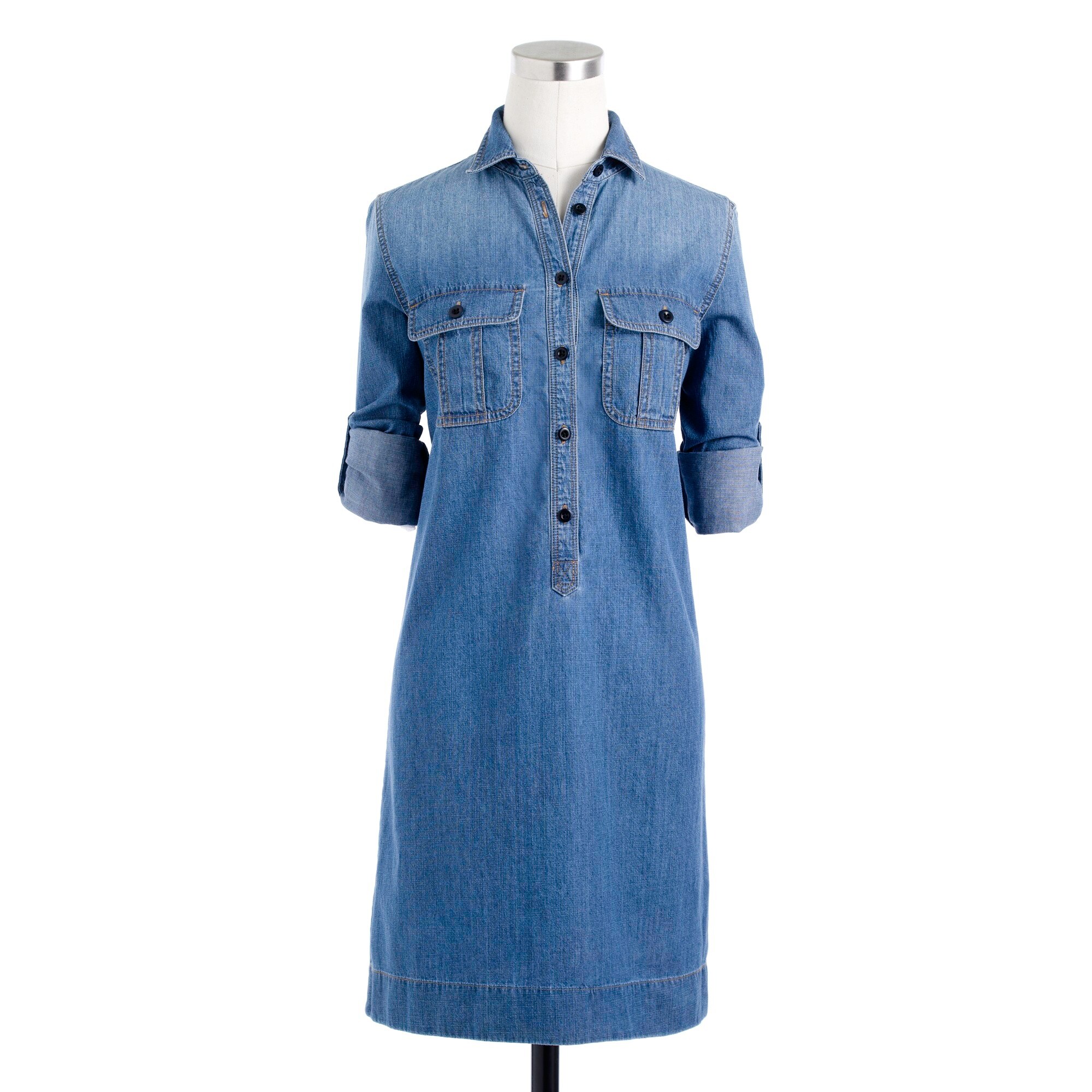 J crew denim shirtdress hotsell