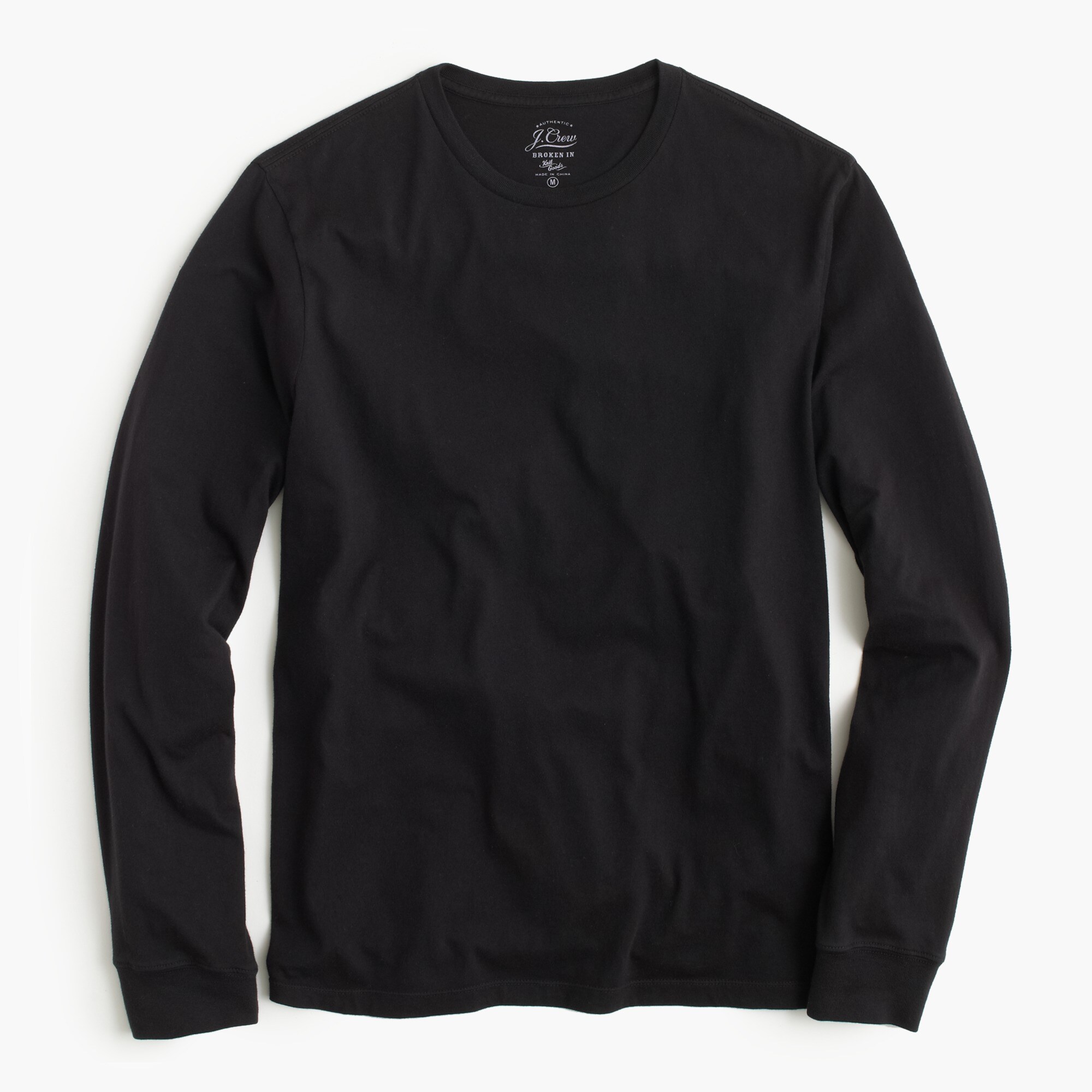Broken-in long-sleeve T-shirt