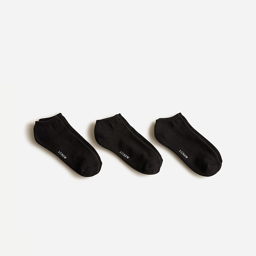 j.crew: athletic socks three-pack for men, right side, view zoomed