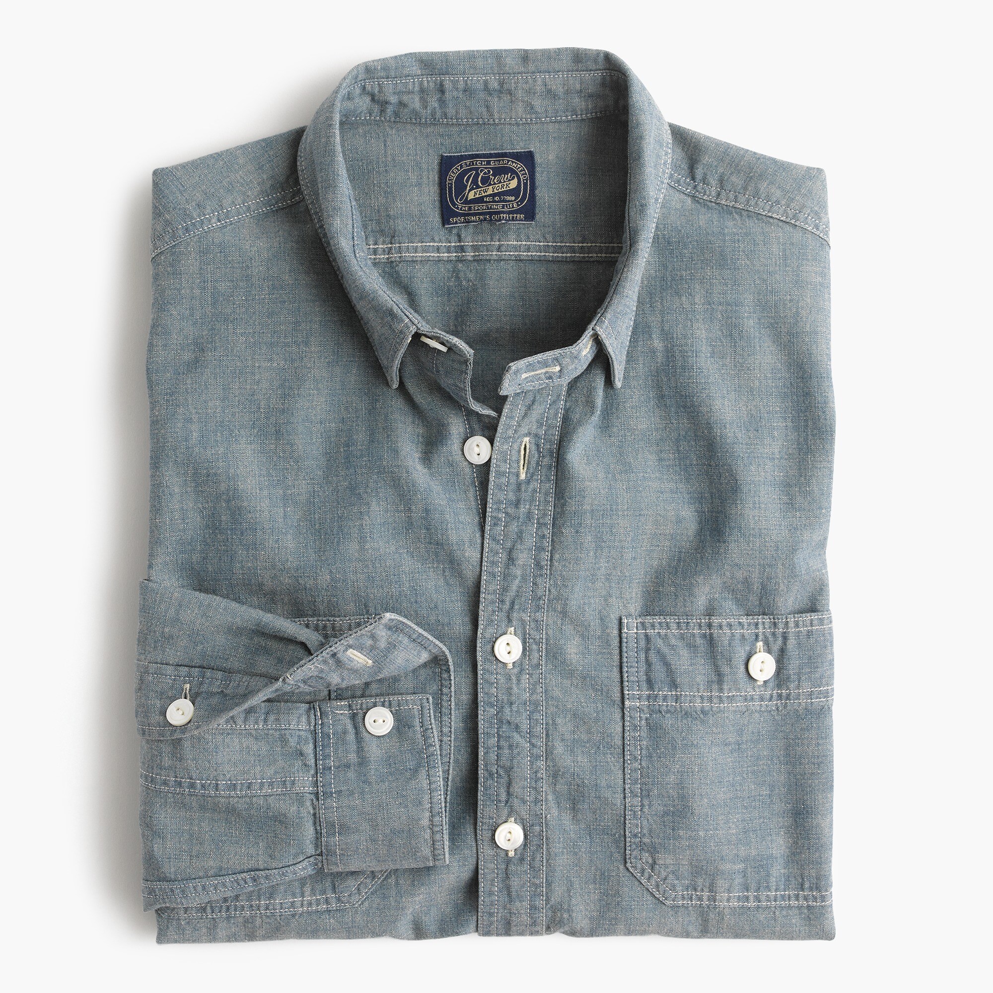 Selvedge Japanese chambray utility shirt