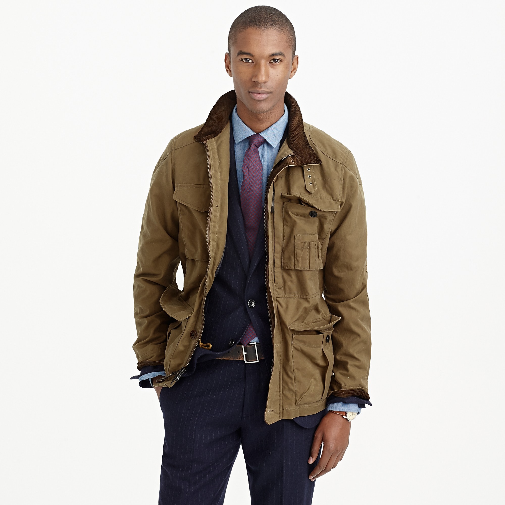 Tall British Millerain® waxed cotton field jacket : | J.Crew