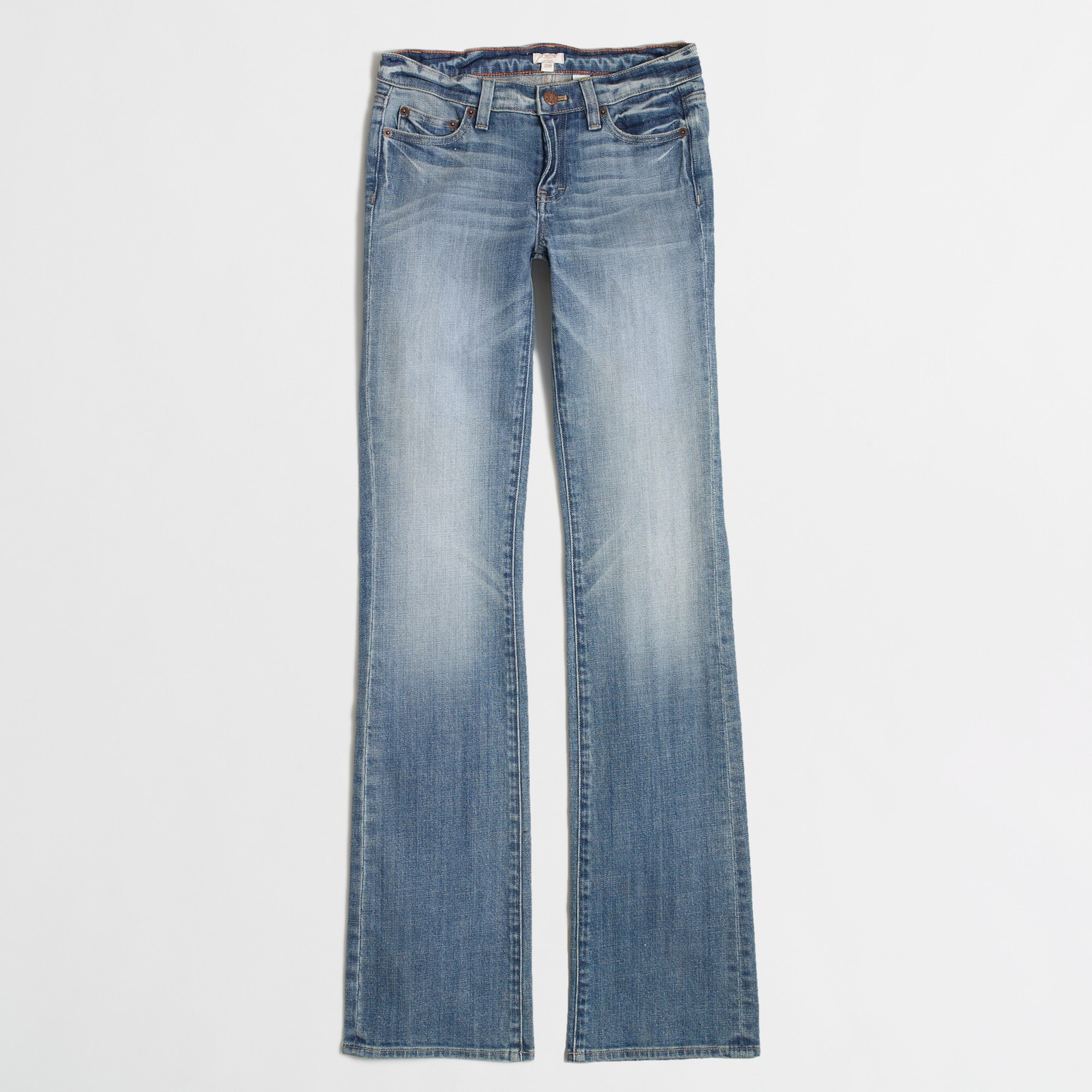 Indigo wash bootcut jean
