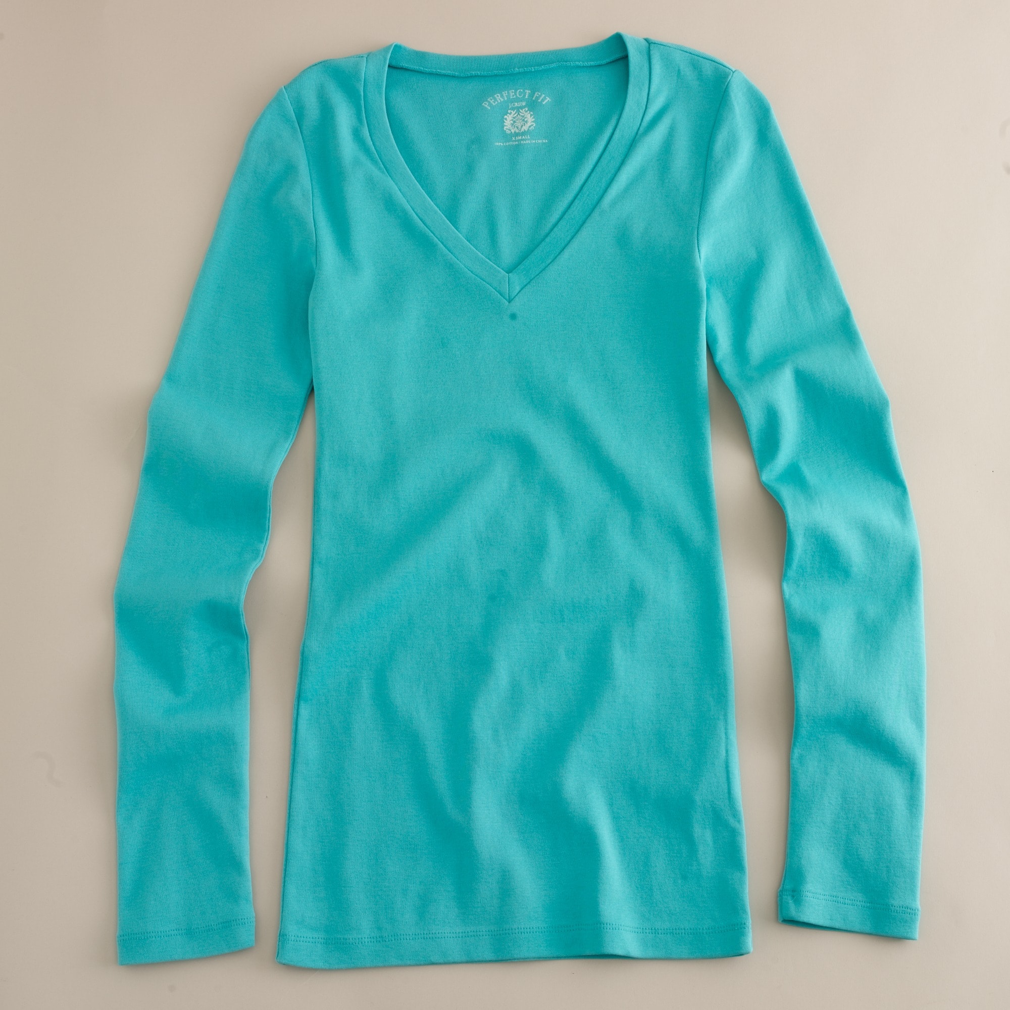 Perfect Long-Sleeve V-Neck Tee