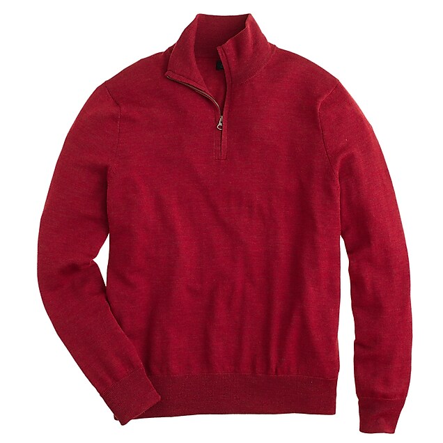 Tall Merino Wool Half-Zip Sweater : Men's Sweaters | J.Crew