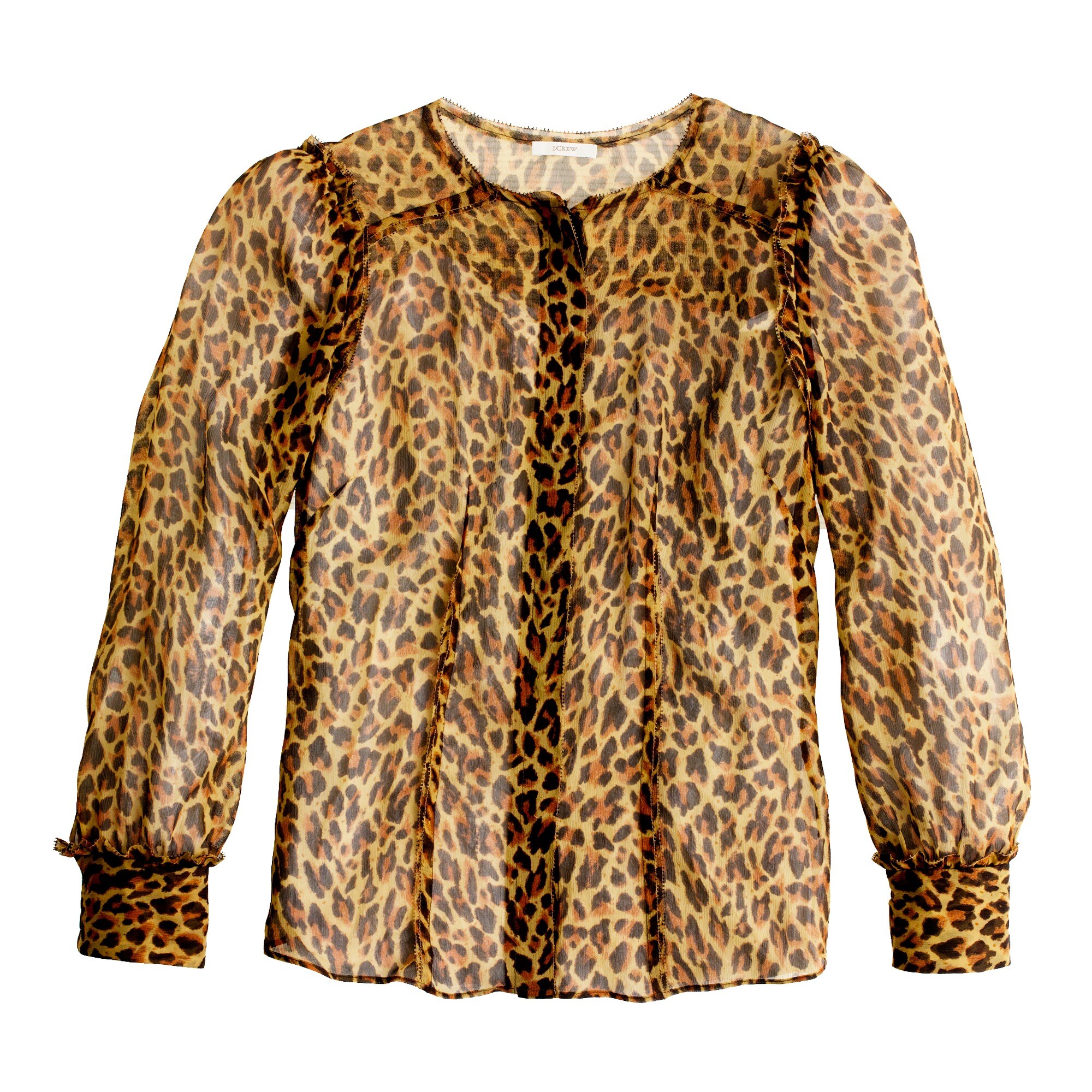 j crew leopard print blouse