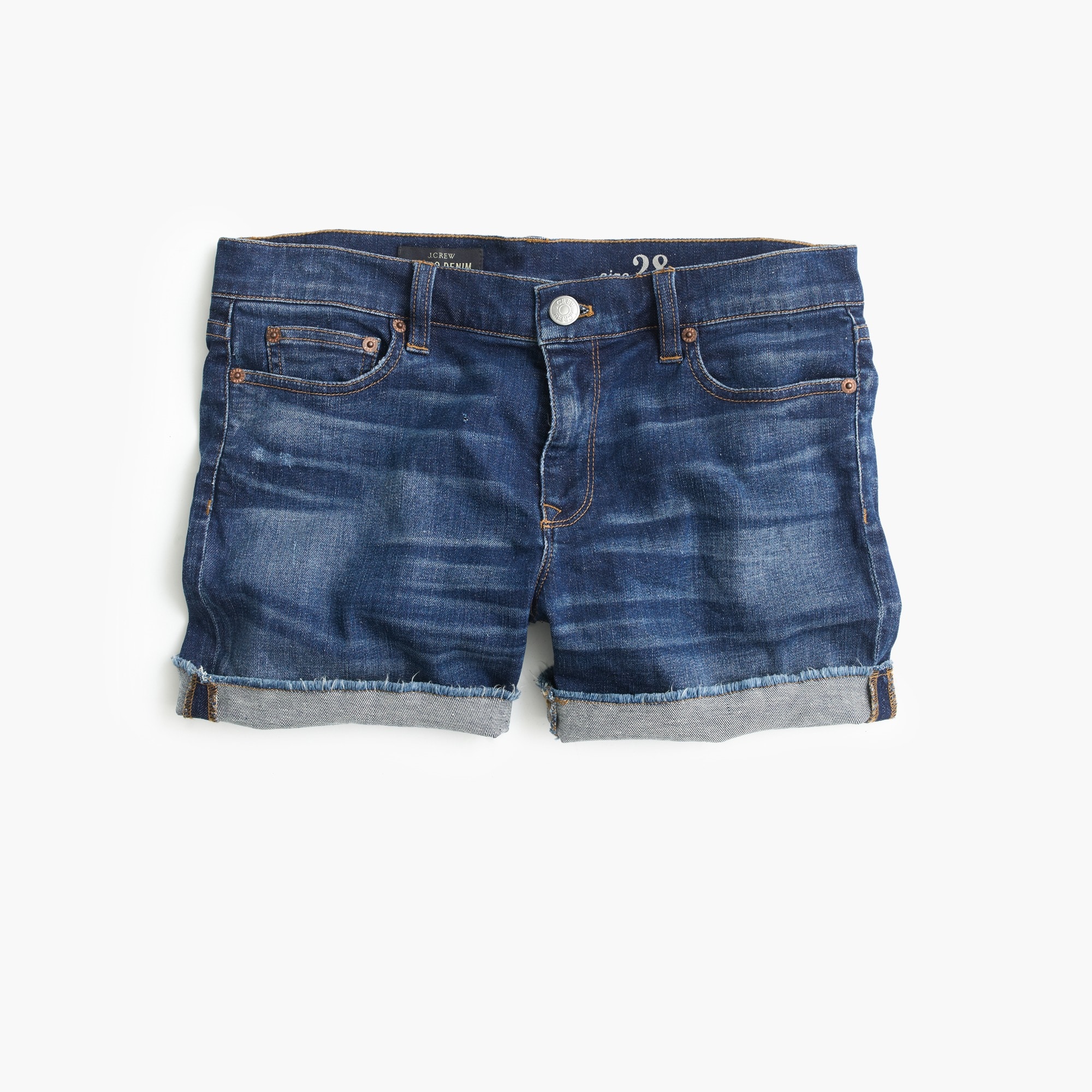 j crew denim shorts