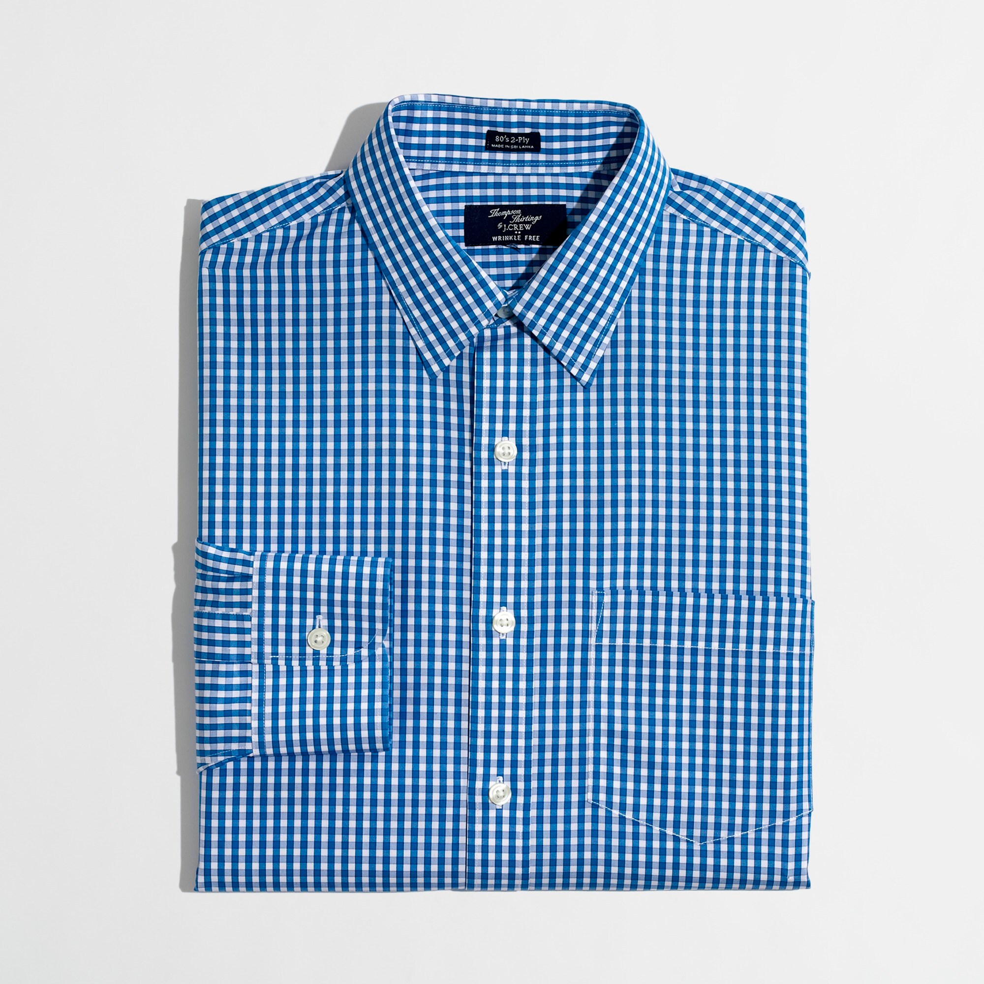 wrinkle-free voyager dress shirt in double check for men