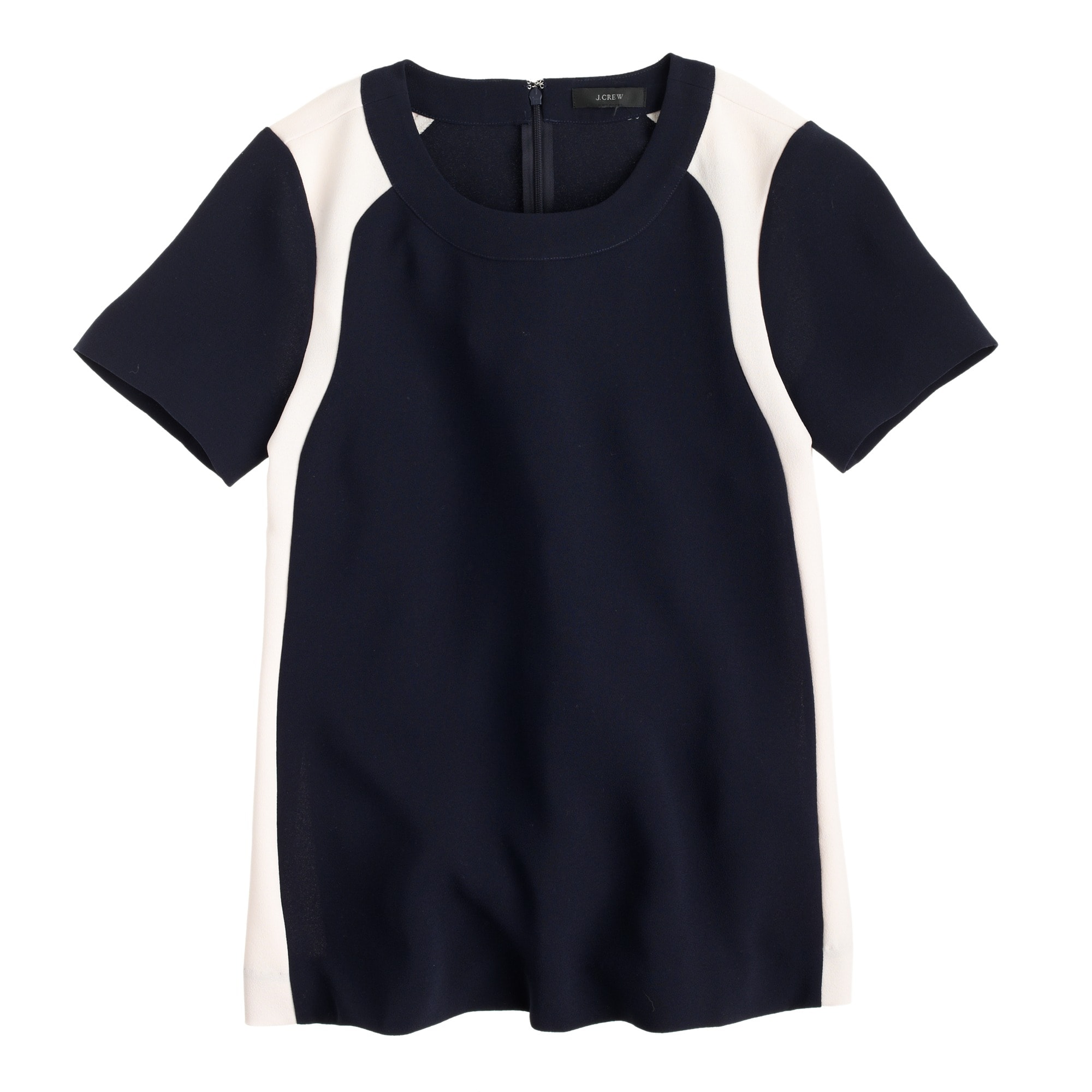 Colorblock crepe top : Women tops & blouses | J.Crew