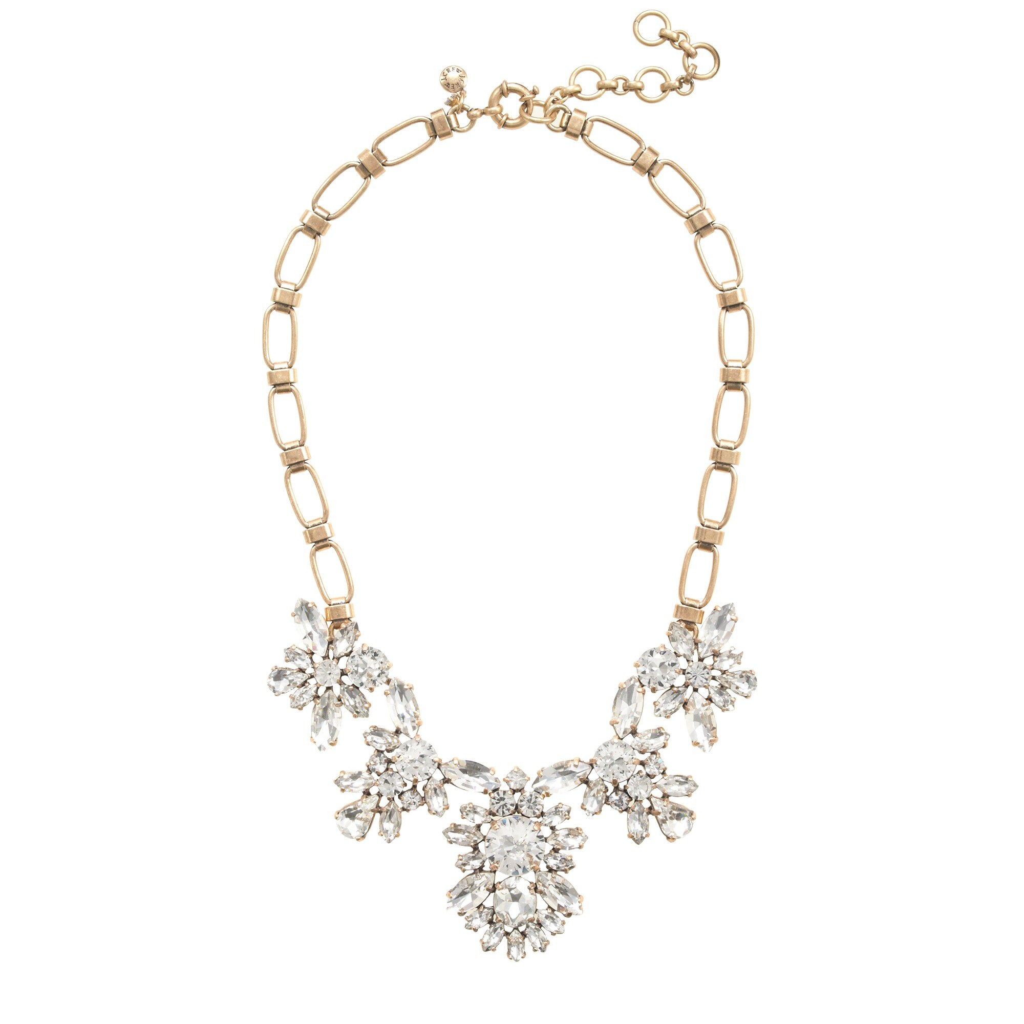 Crystal blooms necklace : | J.Crew