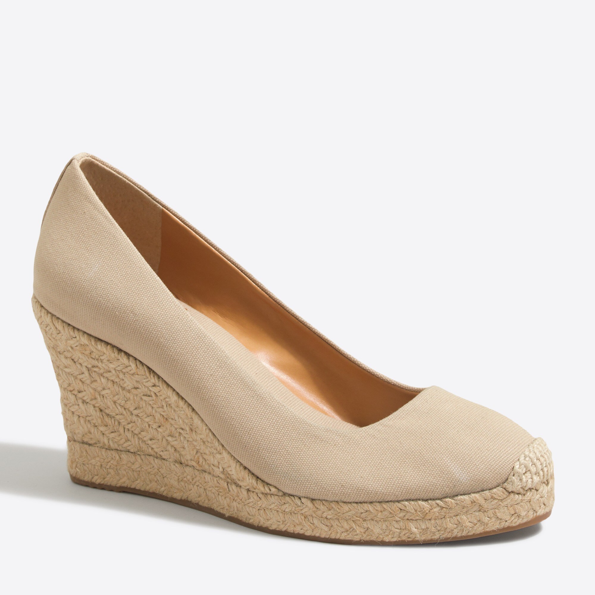 canvas espadrille wedges for women