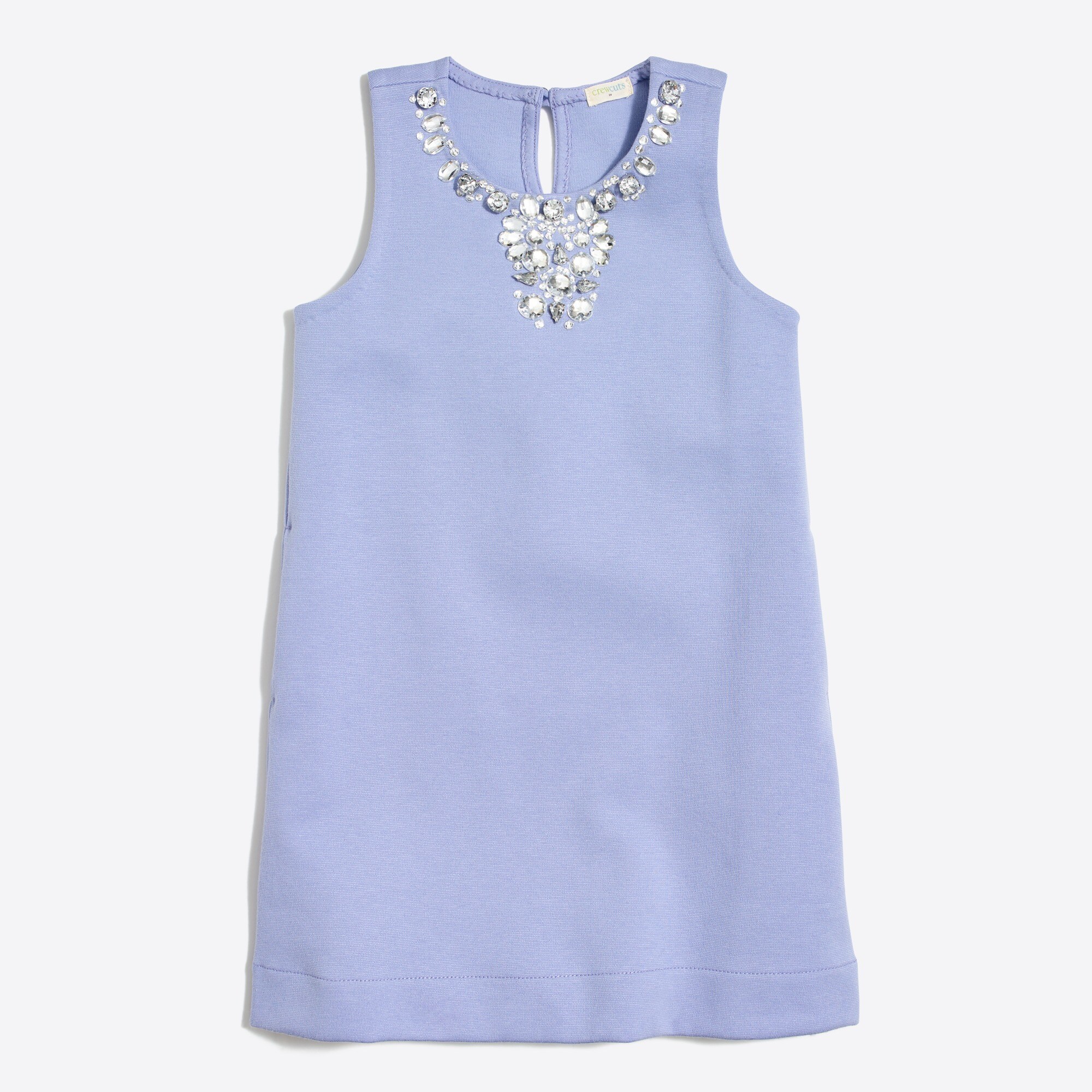Girls' jeweled sleeveless dress