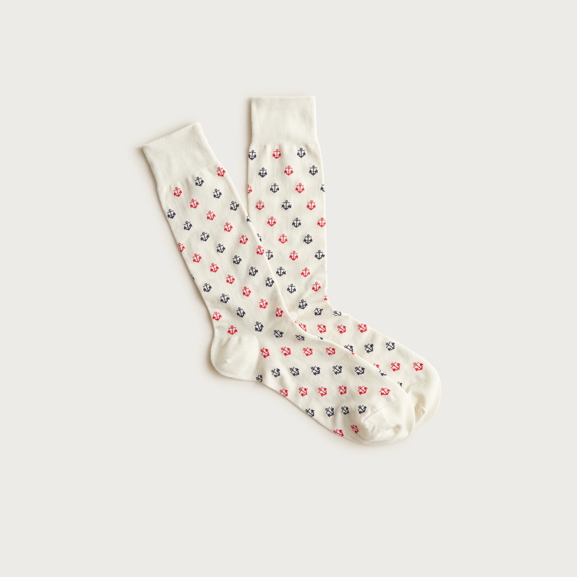 Medium-dot cotton socks
