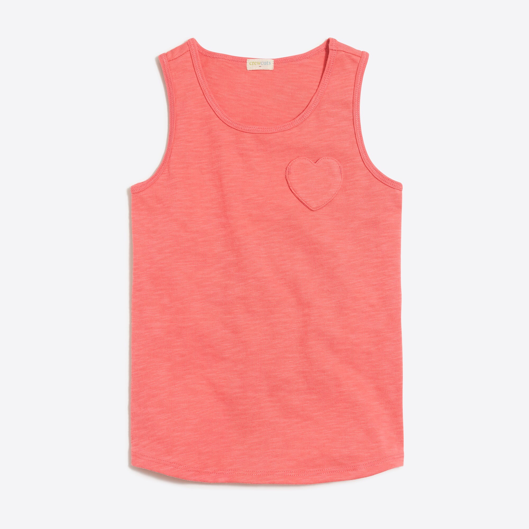 girls' heart pocket tank top for girls