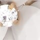 Crystal floral burst necklace NEON PERSIMMON factory: crystal floral burst necklace for women