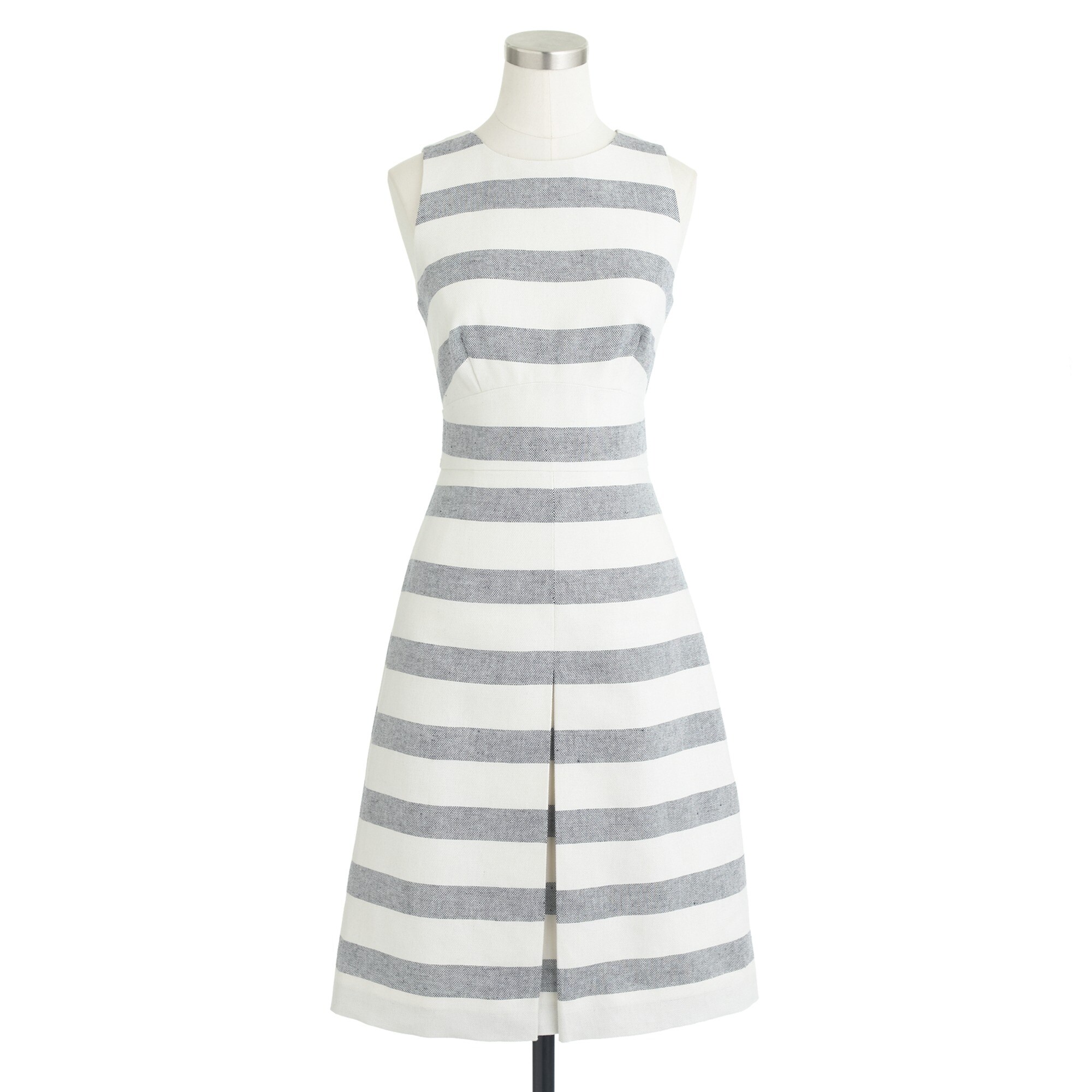 Stripe basket-weave dress : Women Size 16 | J.Crew