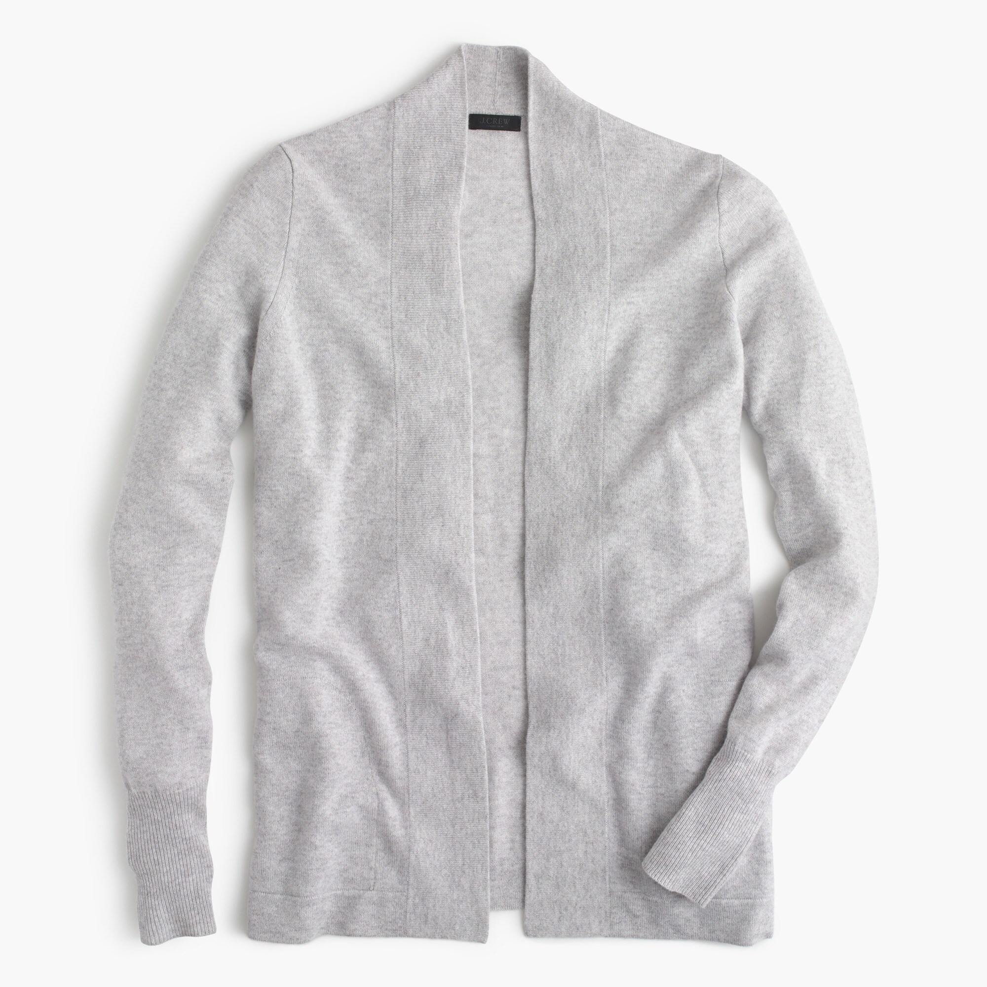 Italian cashmere long open cardigan sweater