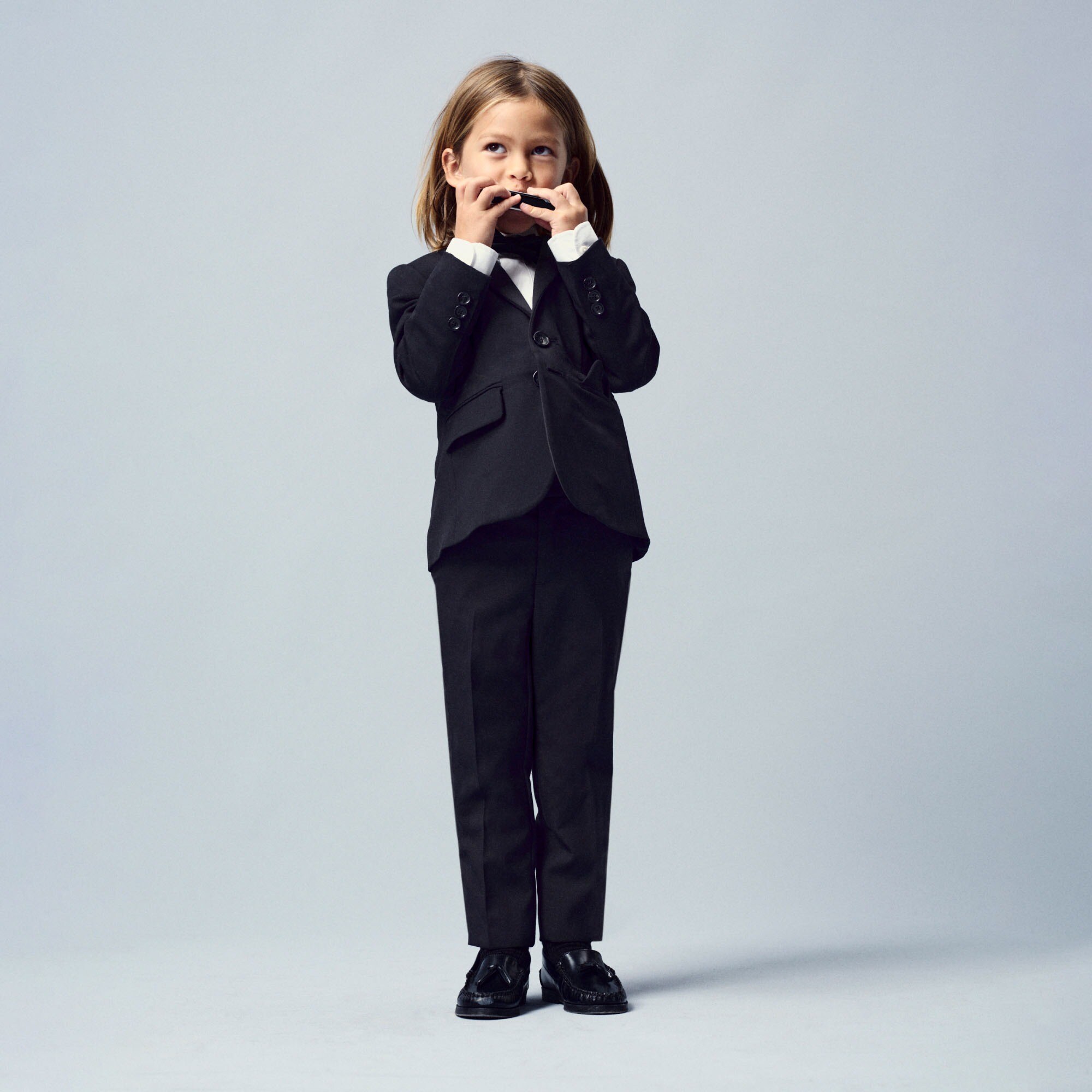 black dress slacks for juniors T.O. Collection Boys Flat Front Dress Pants French Blue / 20 main image 0
