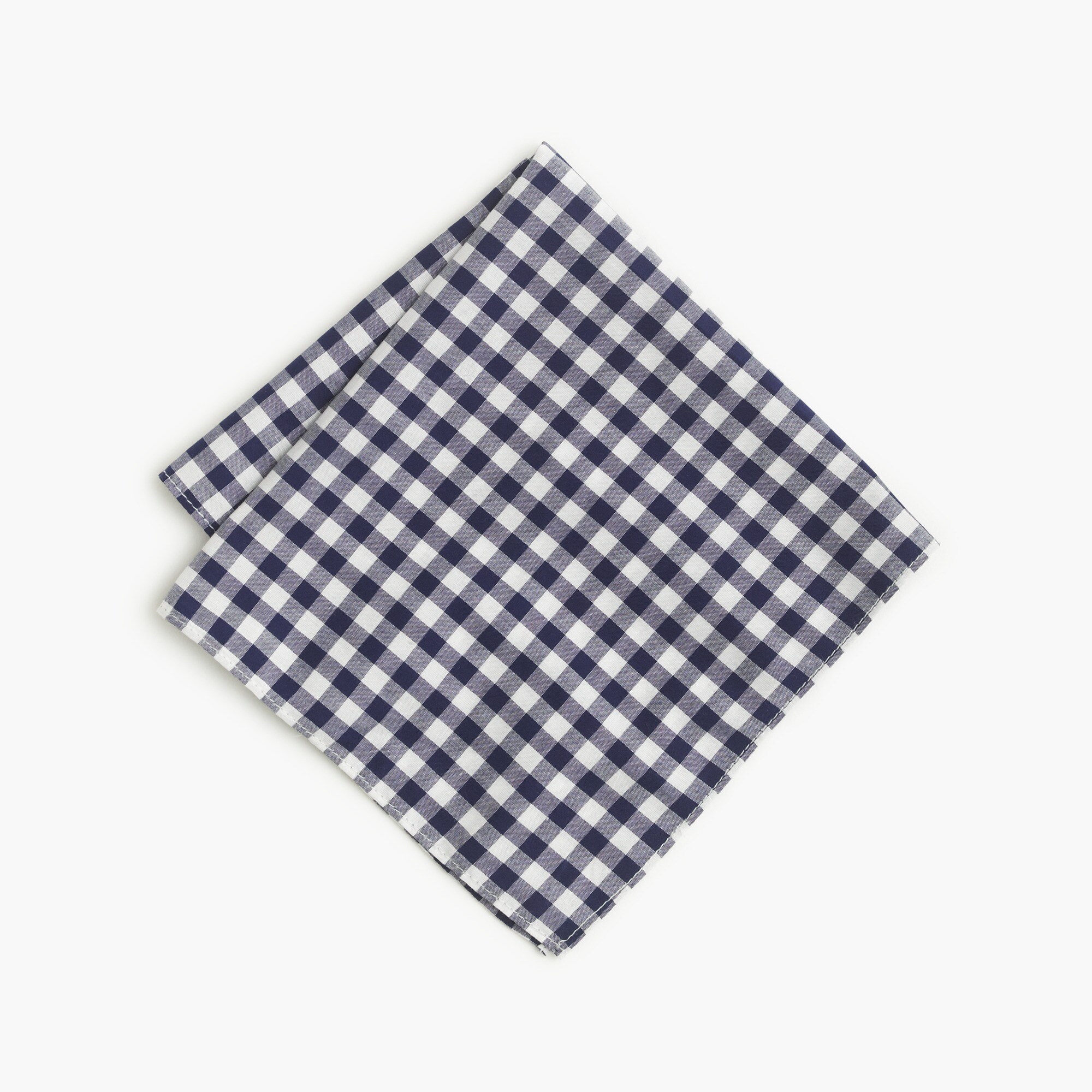 Cotton pocket square in gingham