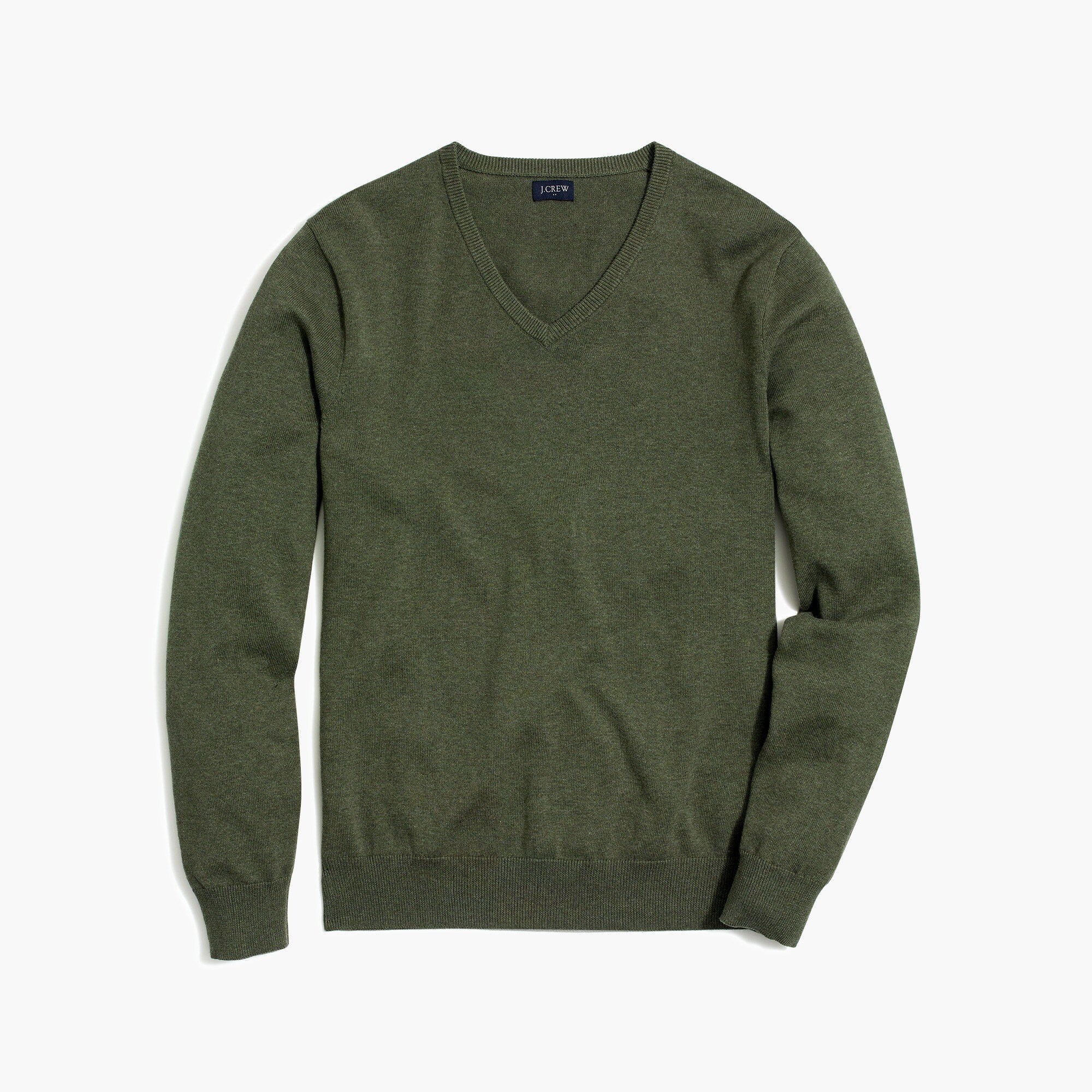 j crew cotton v neck sweater