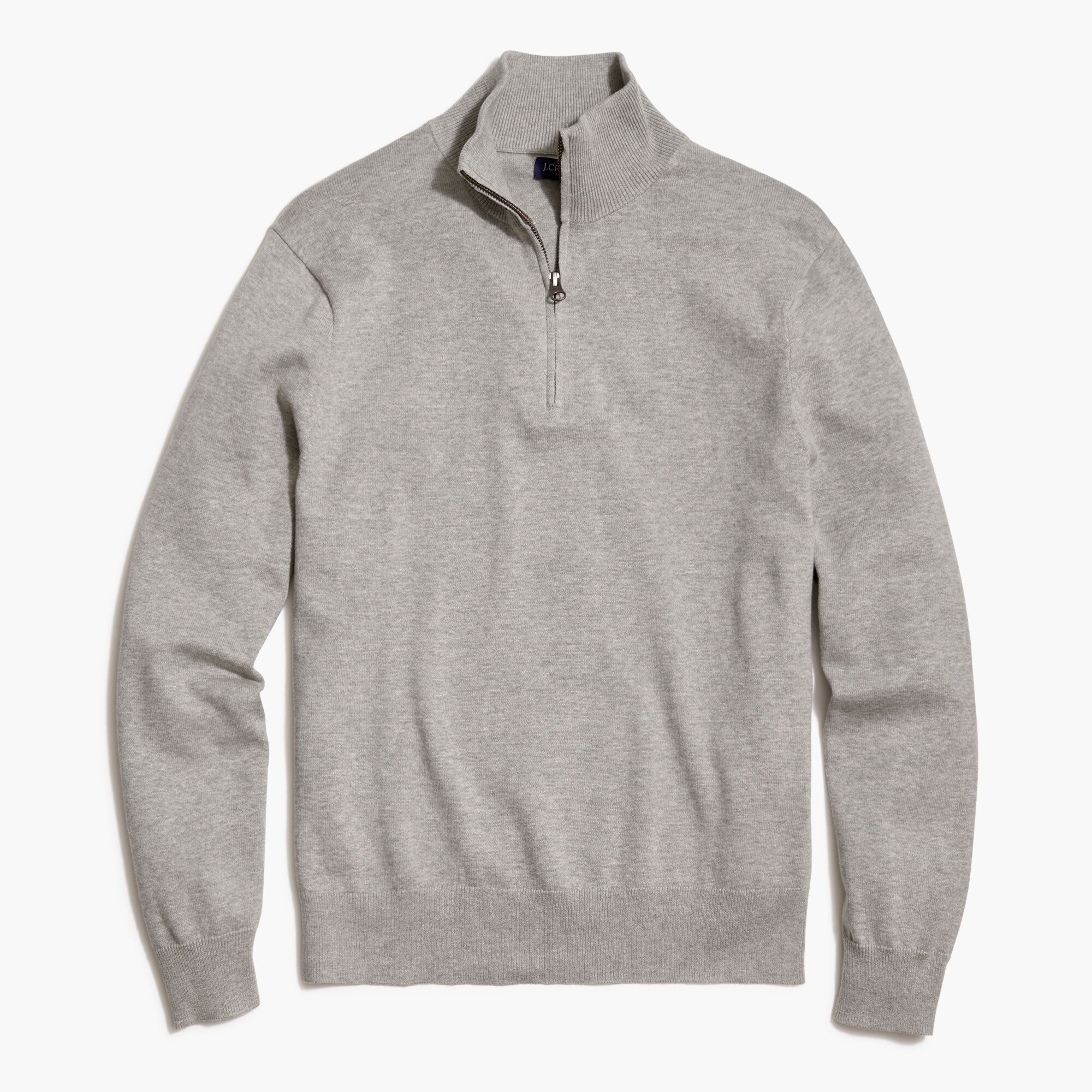 Cotton half-zip pullover