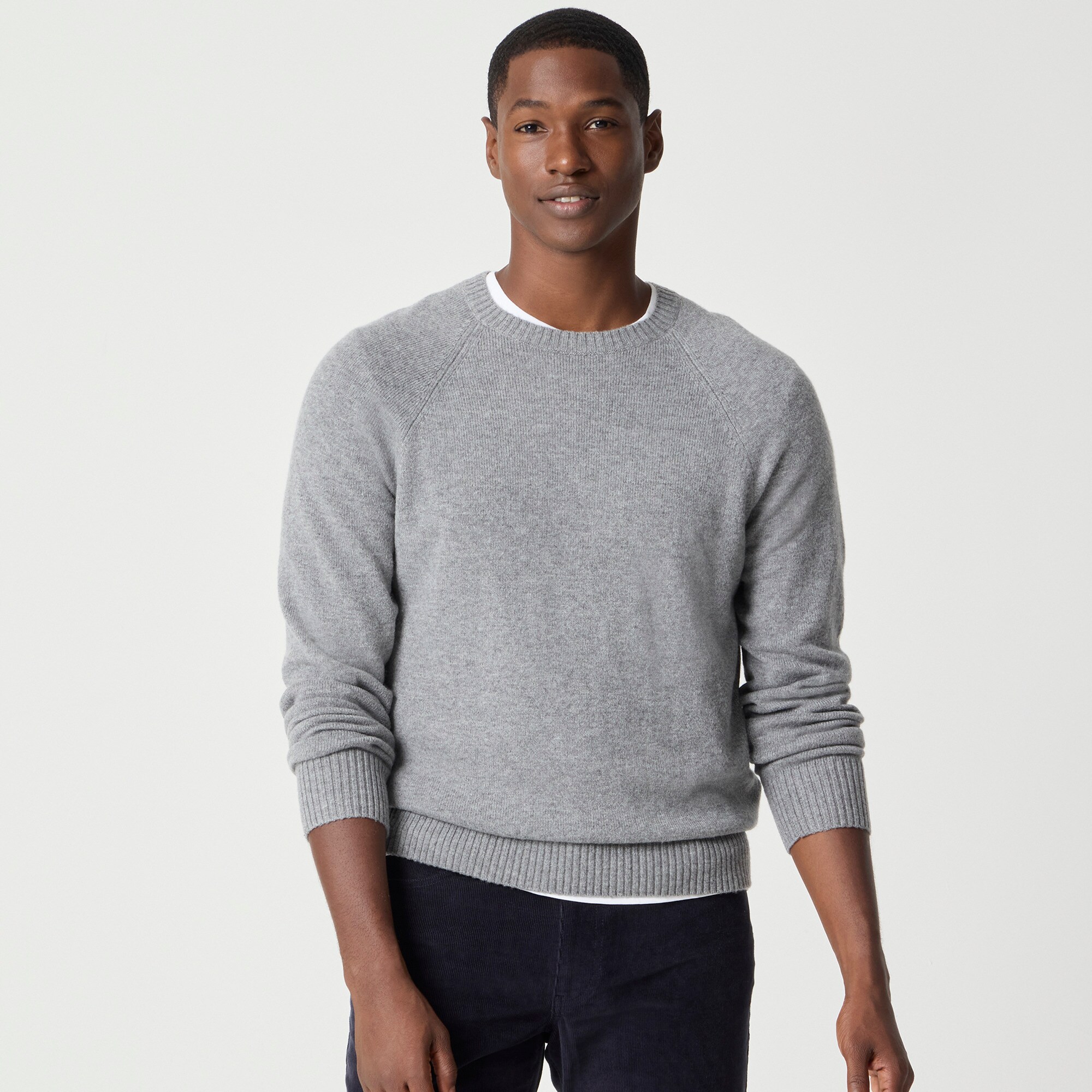  Crewneck sweater in supersoft lambswool blend
