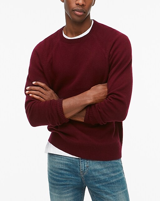 mens Crewneck sweater in supersoft lambswool blend