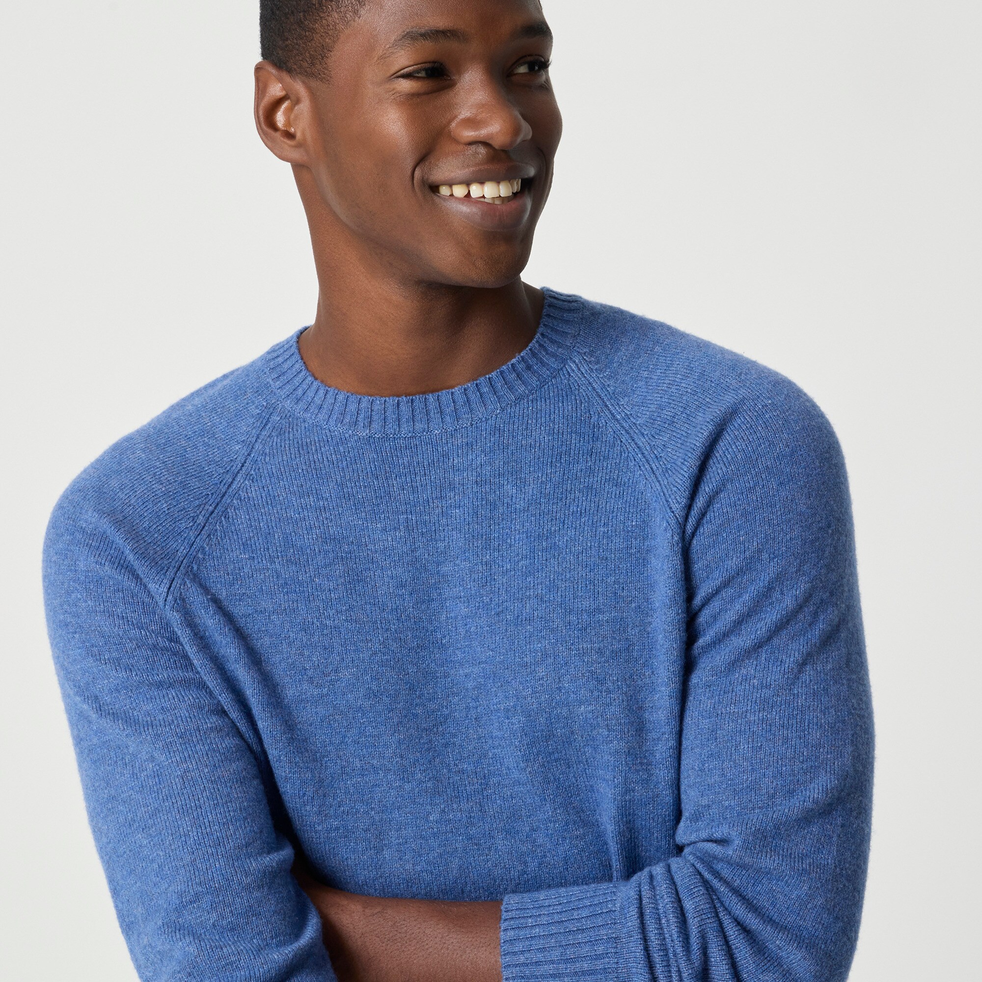 Crewneck sweater in supersoft lambswool blend