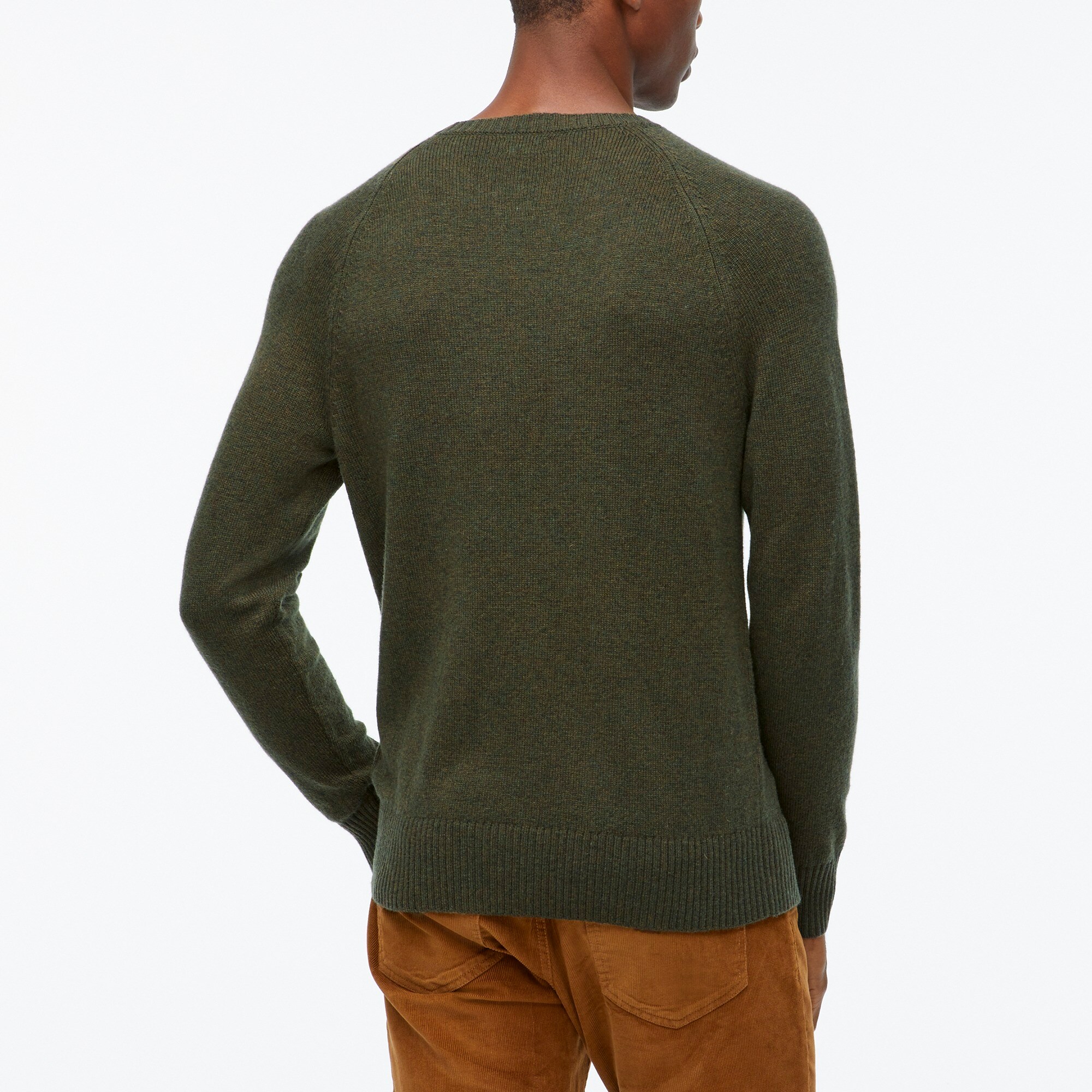 Supersoft lambswool-blend crewneck sweater