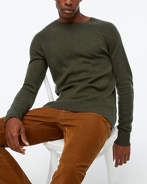 mens Crewneck sweater in supersoft lambswool blend