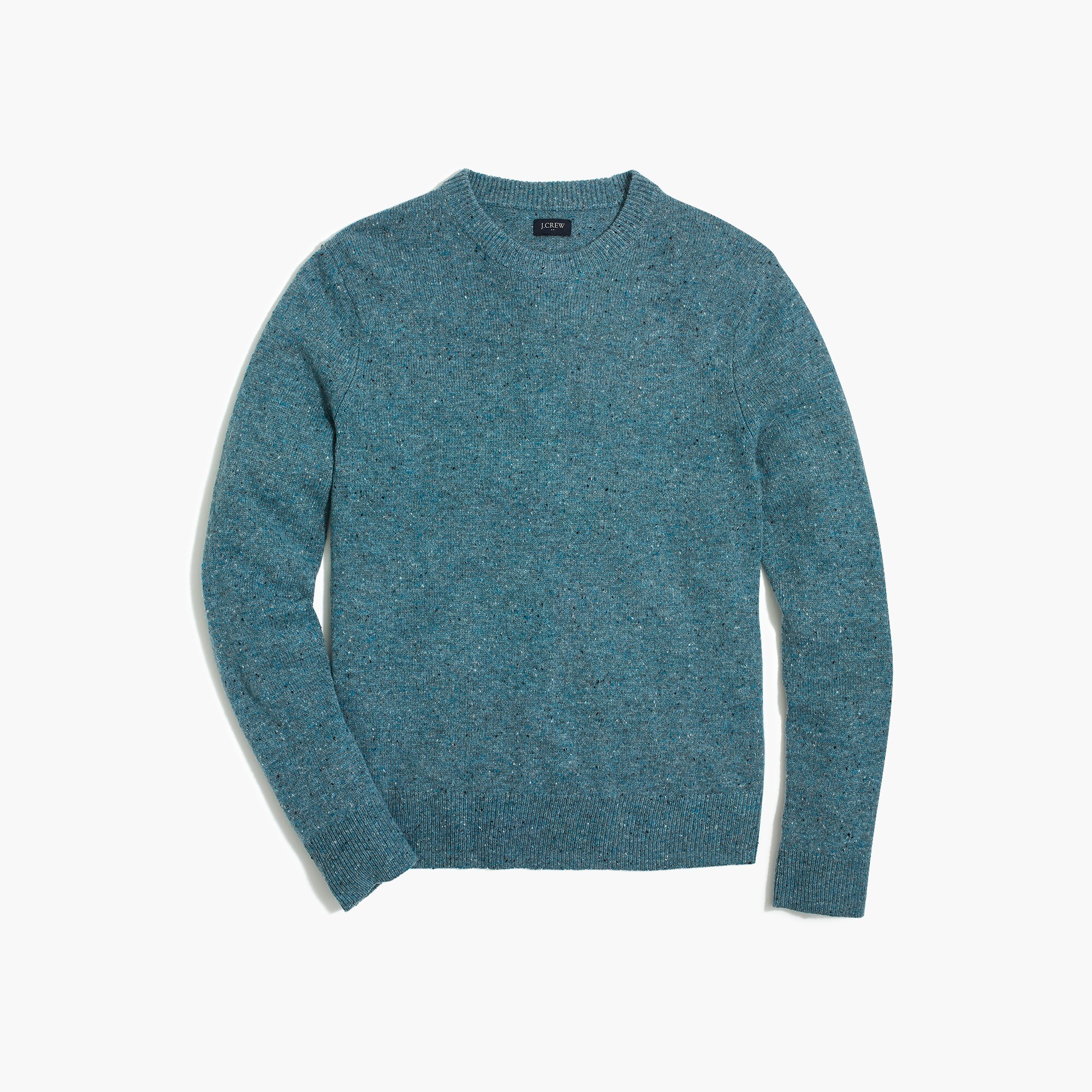 crewneck sweater in donegal wool blend for men