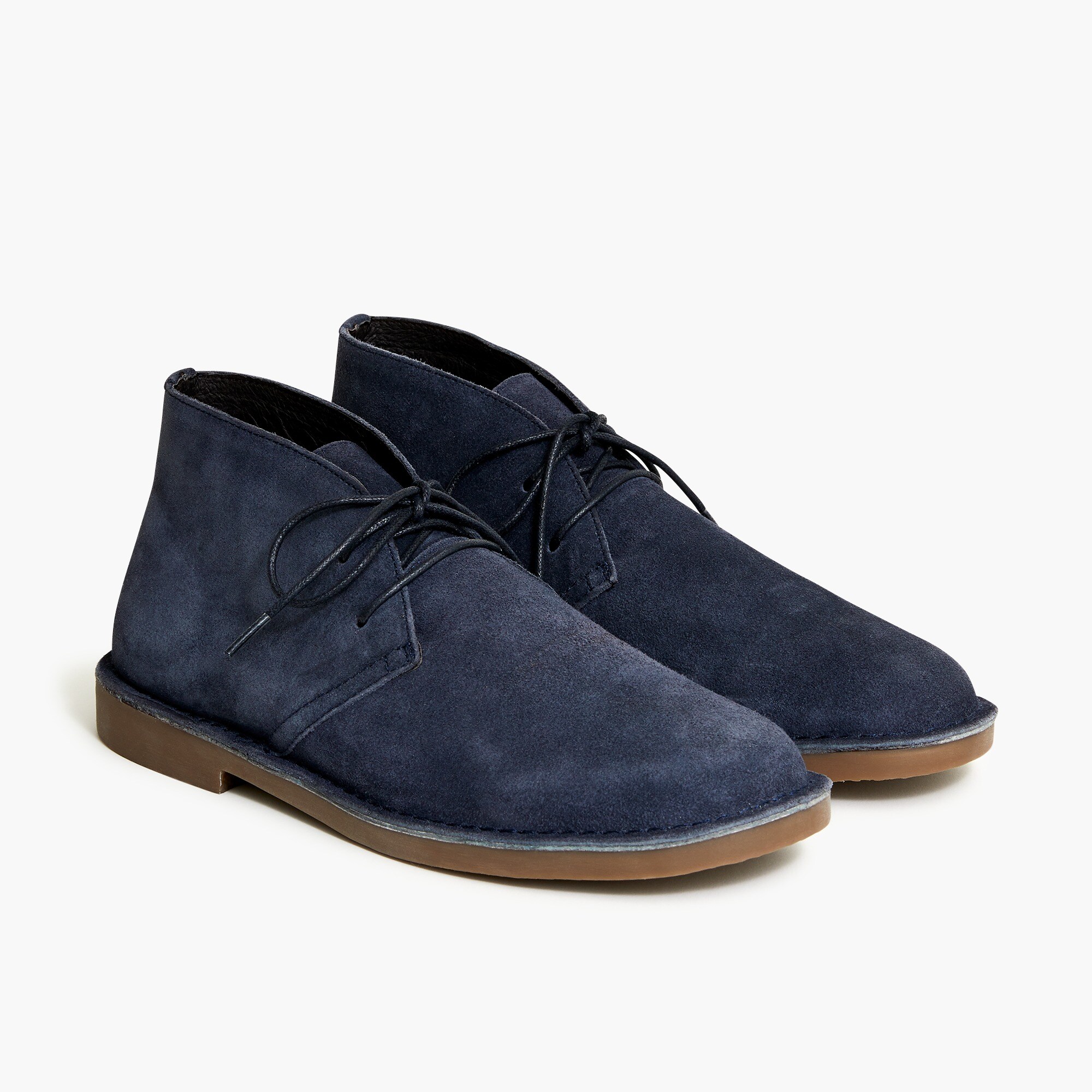 blue suede desert boots