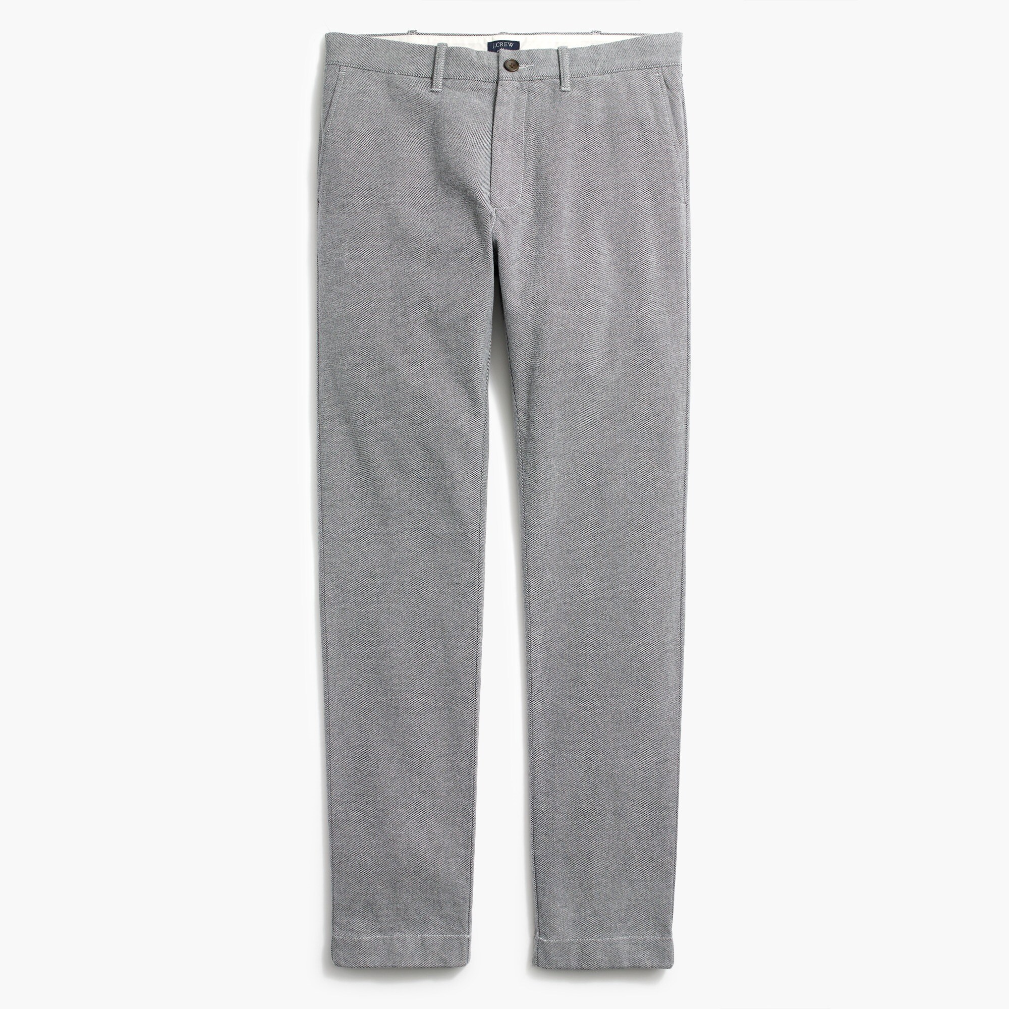 slim-fit flex brushed twill pant for men
