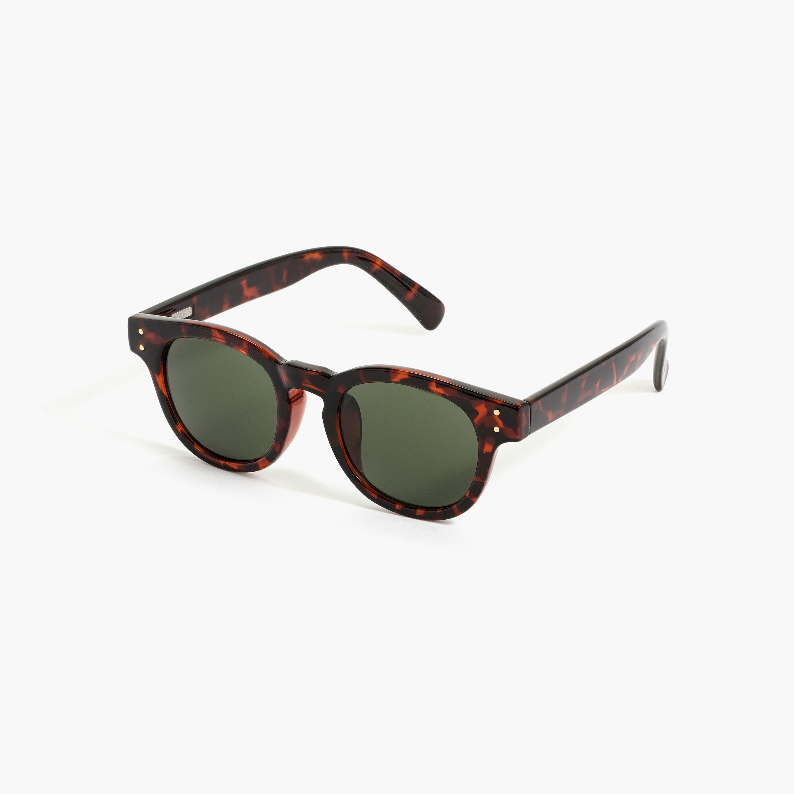 Tortoise round sunglasses