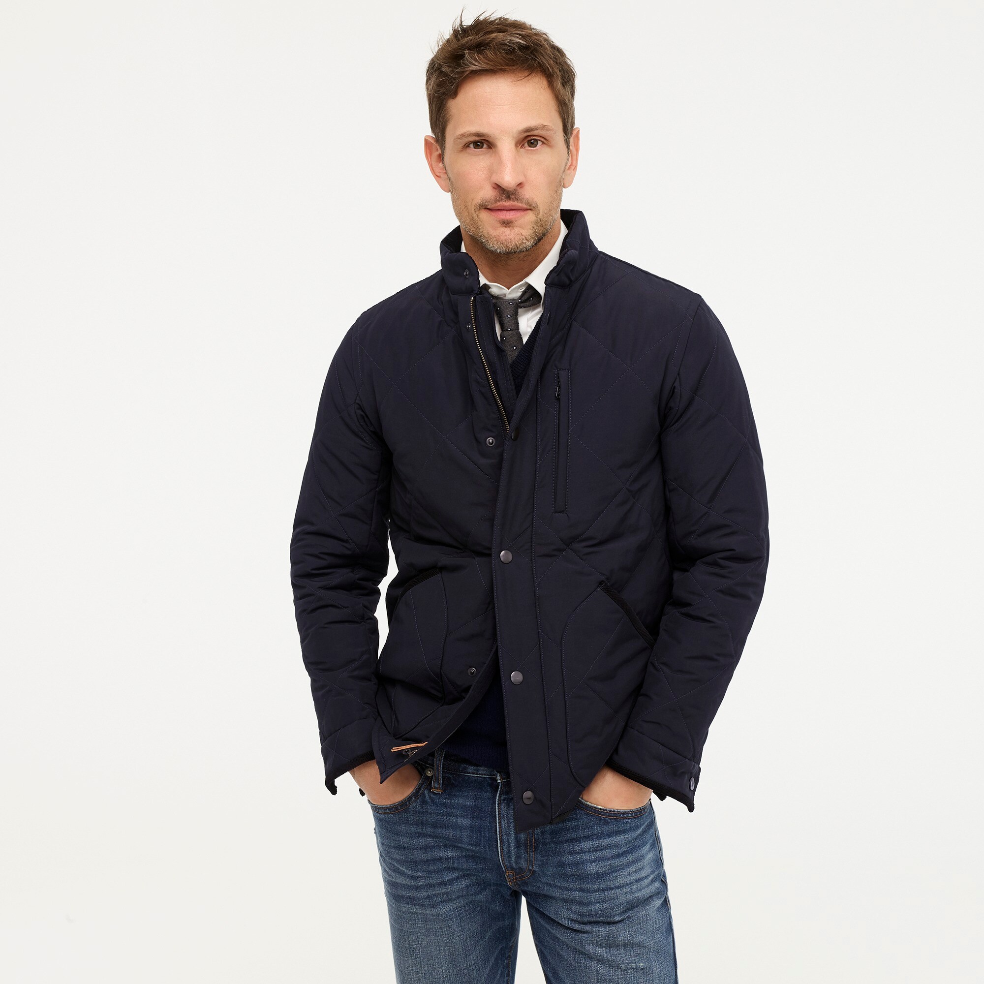 J Crew Sussex Quilted Jacket With Eco Friendly Primaloft