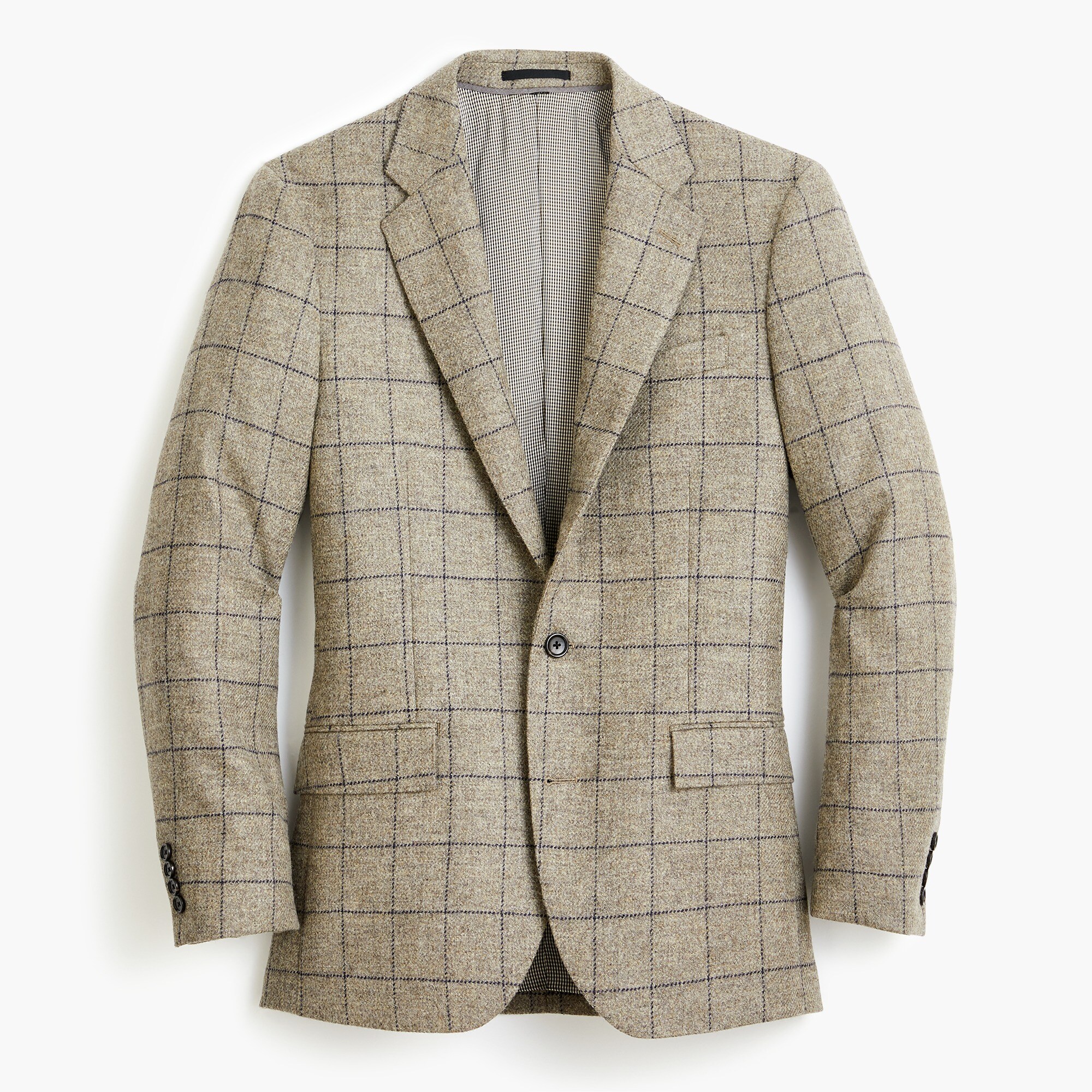 Ludlow Classic-fit Suit Jacket In Scottish Windowpane Wool For Men