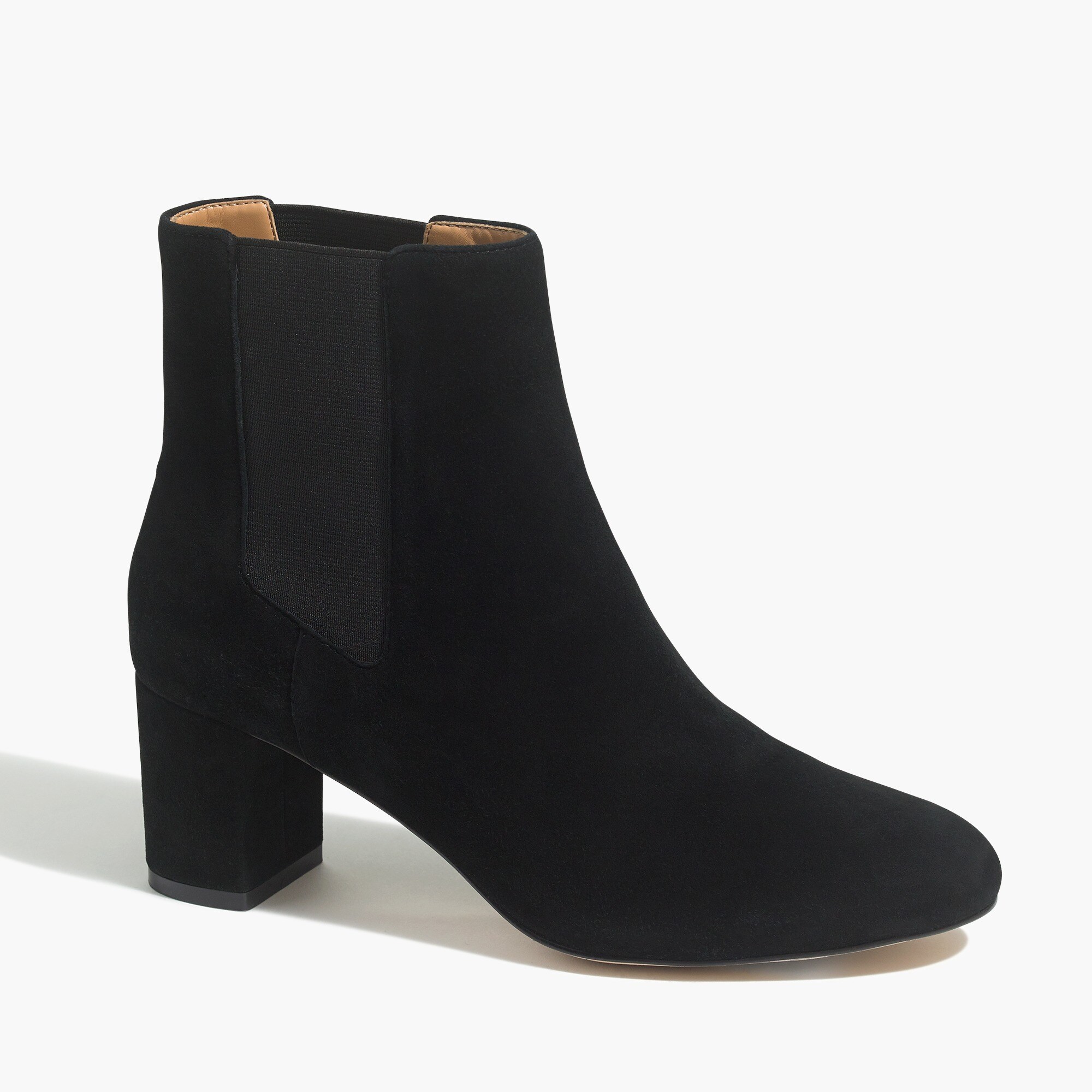 Suede heeled Chelsea boots