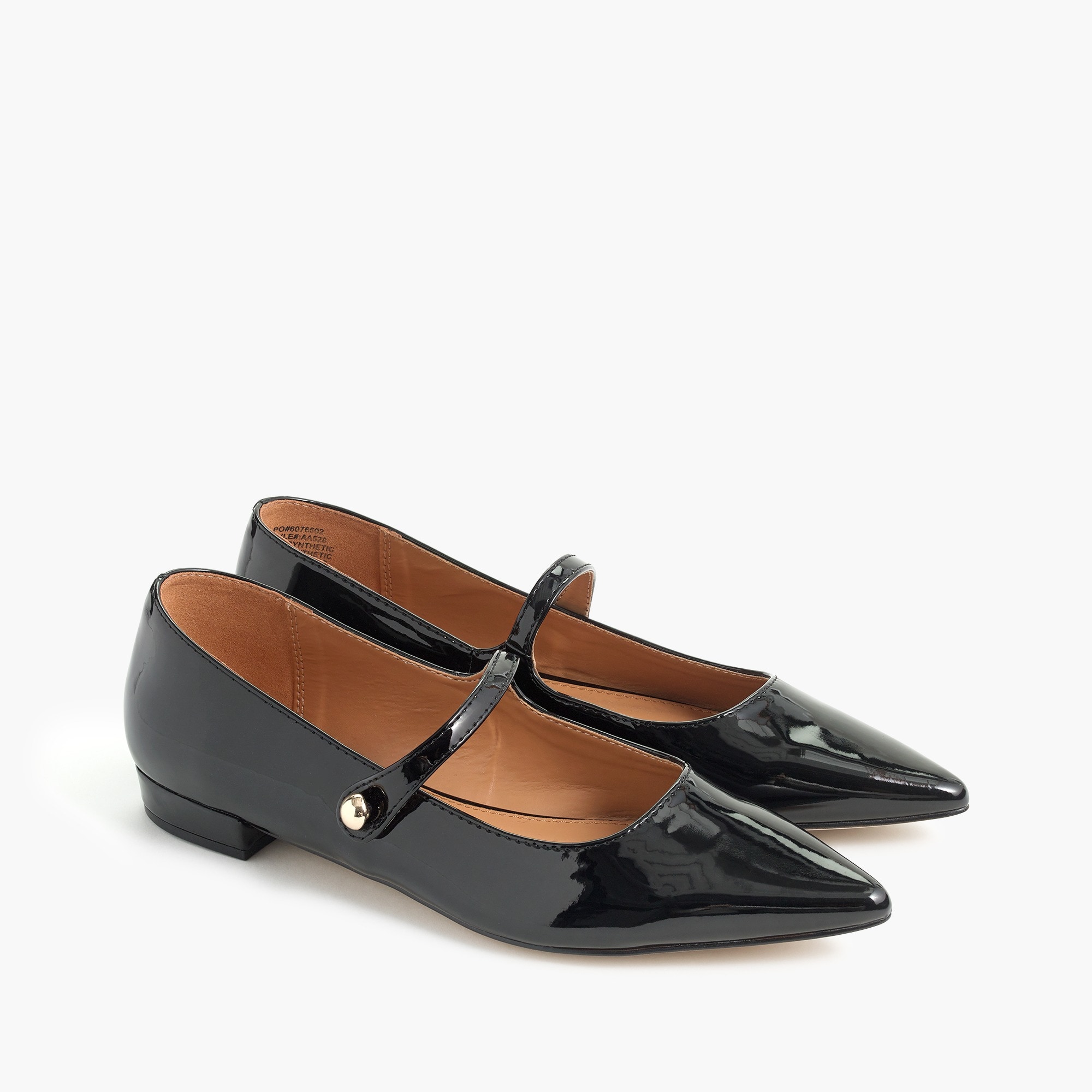 mary jane pointy-toe flats for women