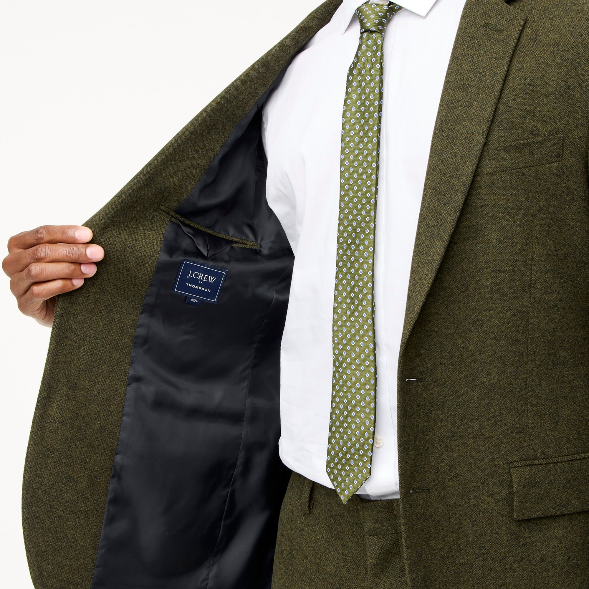 Slim-fit Thompson suit jacket donegal wool blend