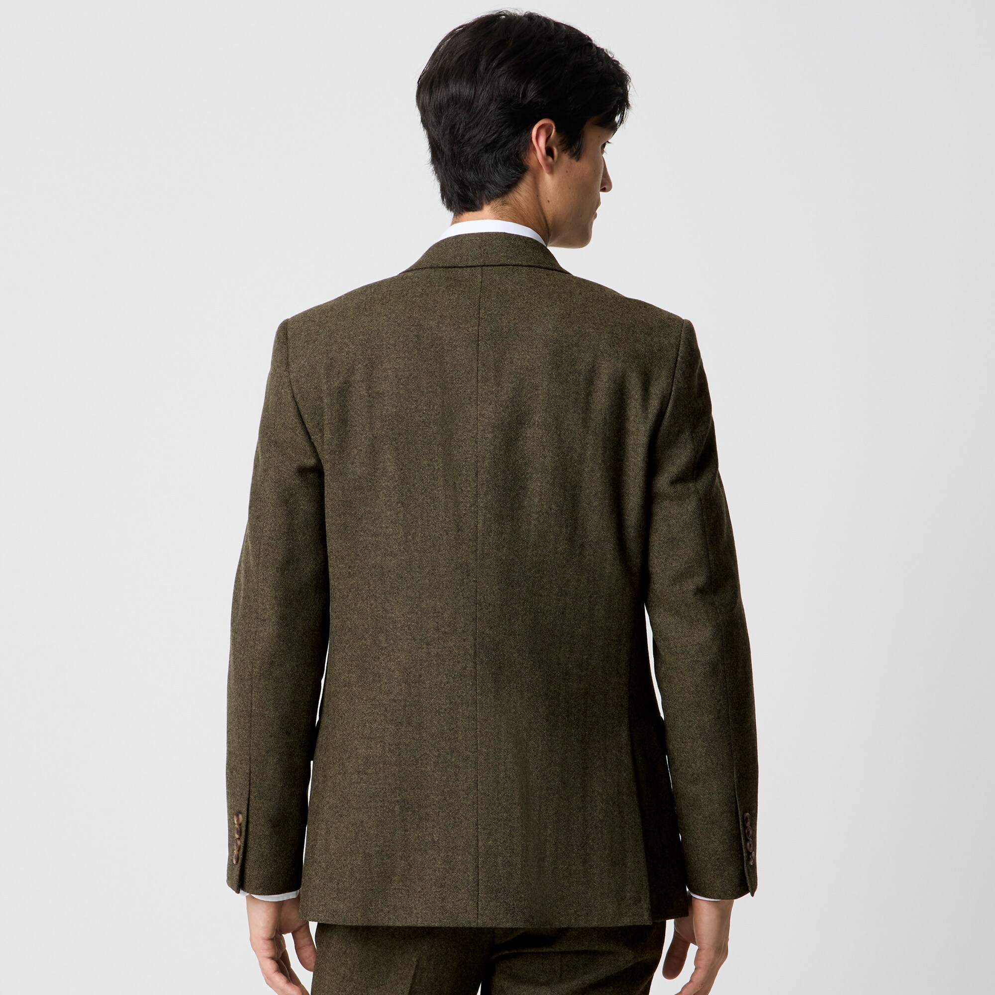 Slim-fit Thompson suit jacket in donegal wool blend