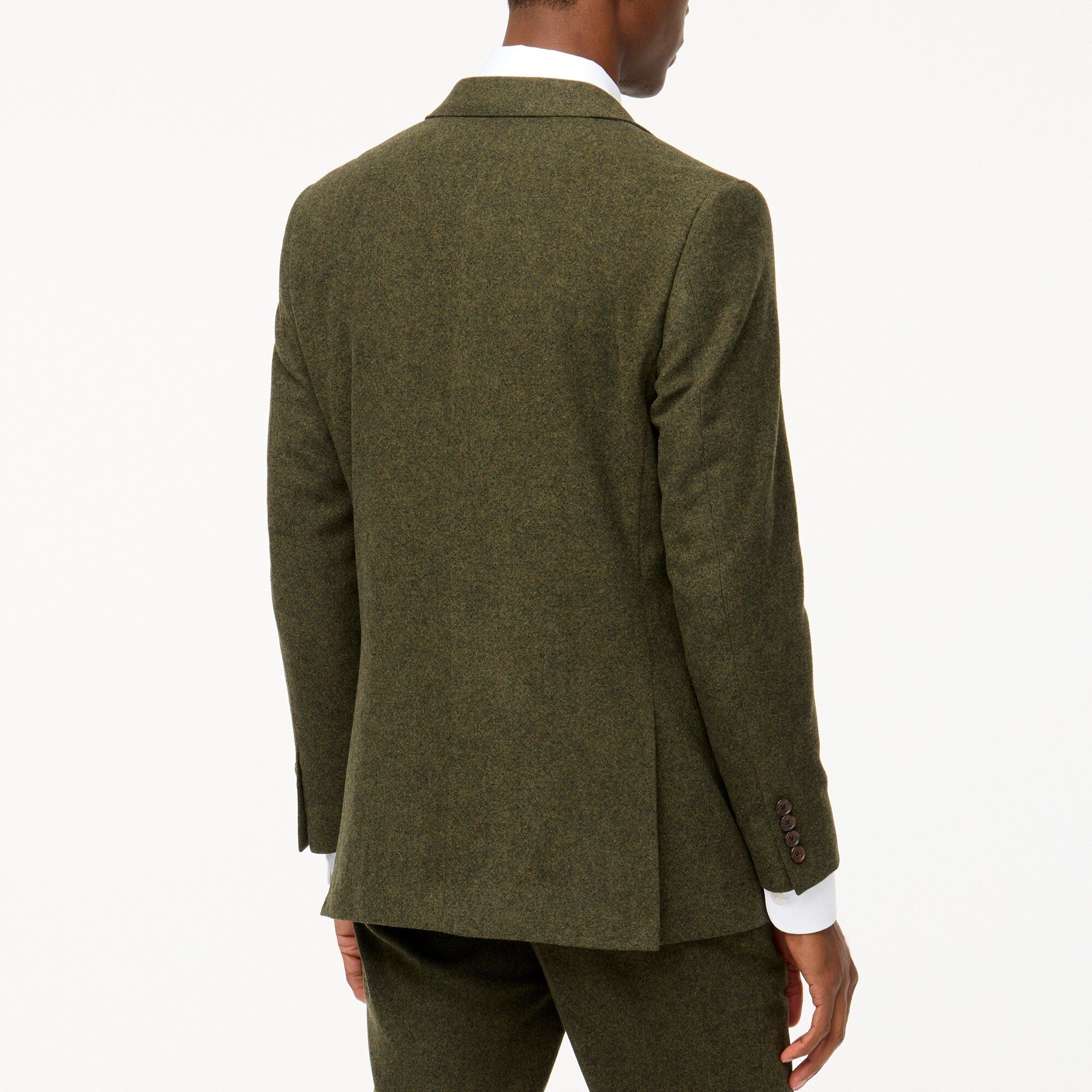 Slim-fit Thompson suit jacket in donegal wool blend