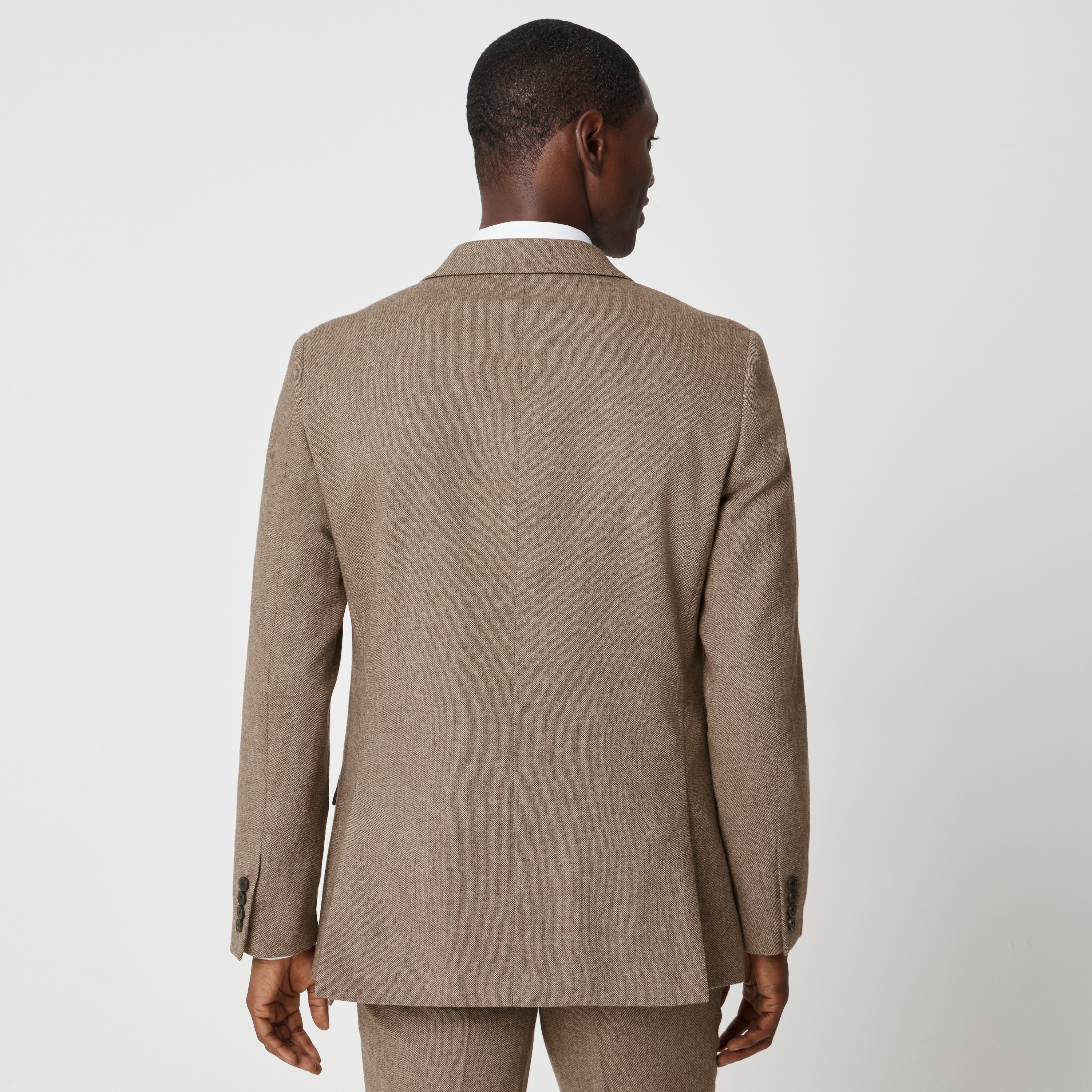 Slim-fit Thompson suit jacket donegal wool blend
