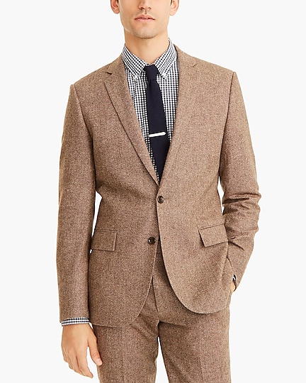 factory: slim-fit thompson suit jacket in donegal wool blend for men
