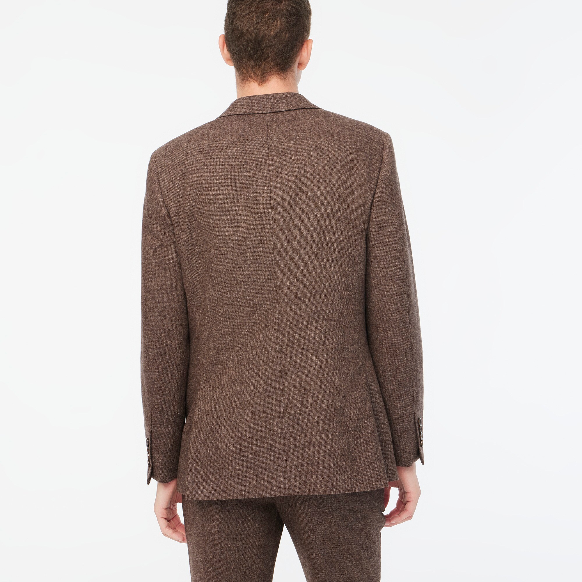 Slim-fit Thompson suit jacket in donegal wool blend