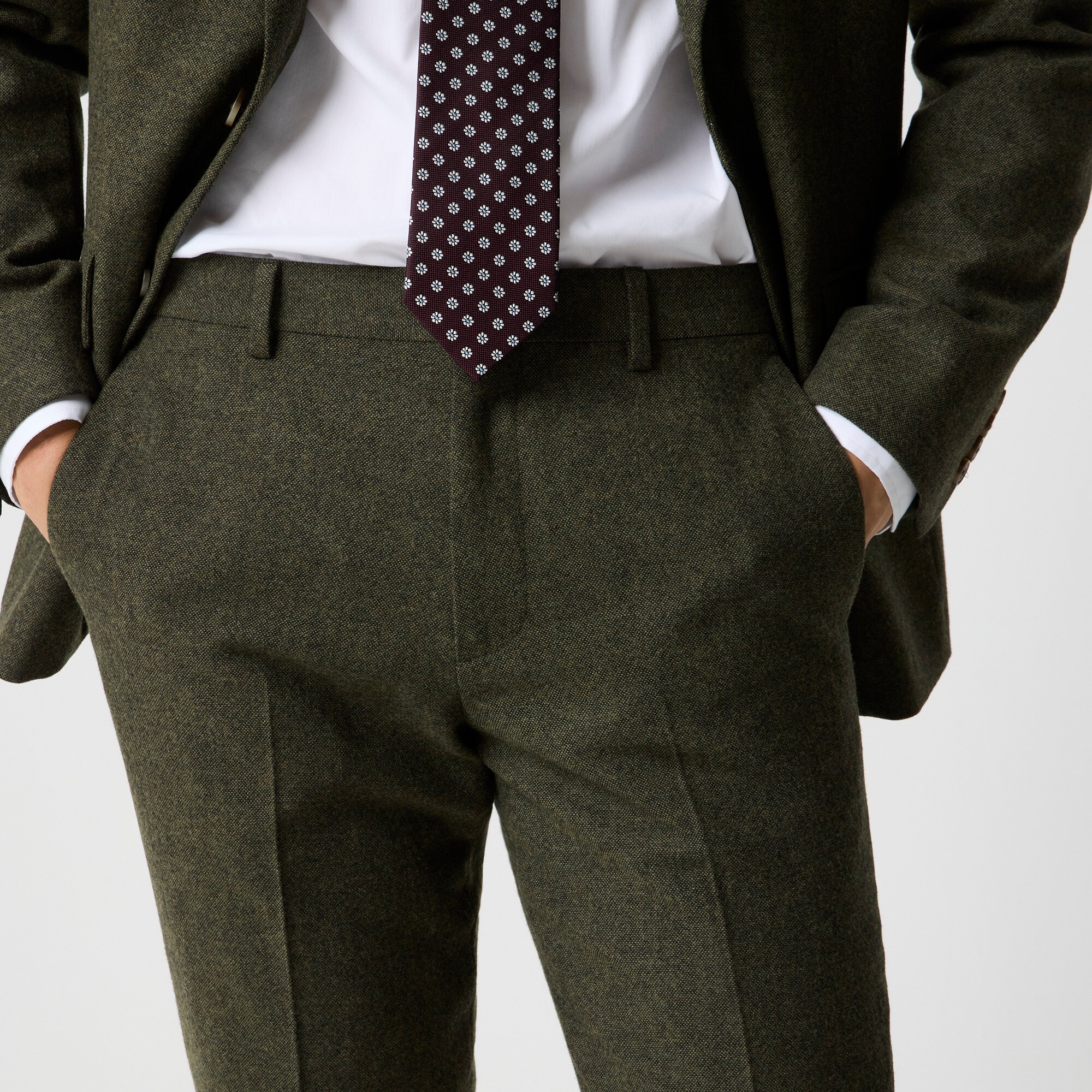 Slim-fit Thompson suit pant in Donegal wool blend