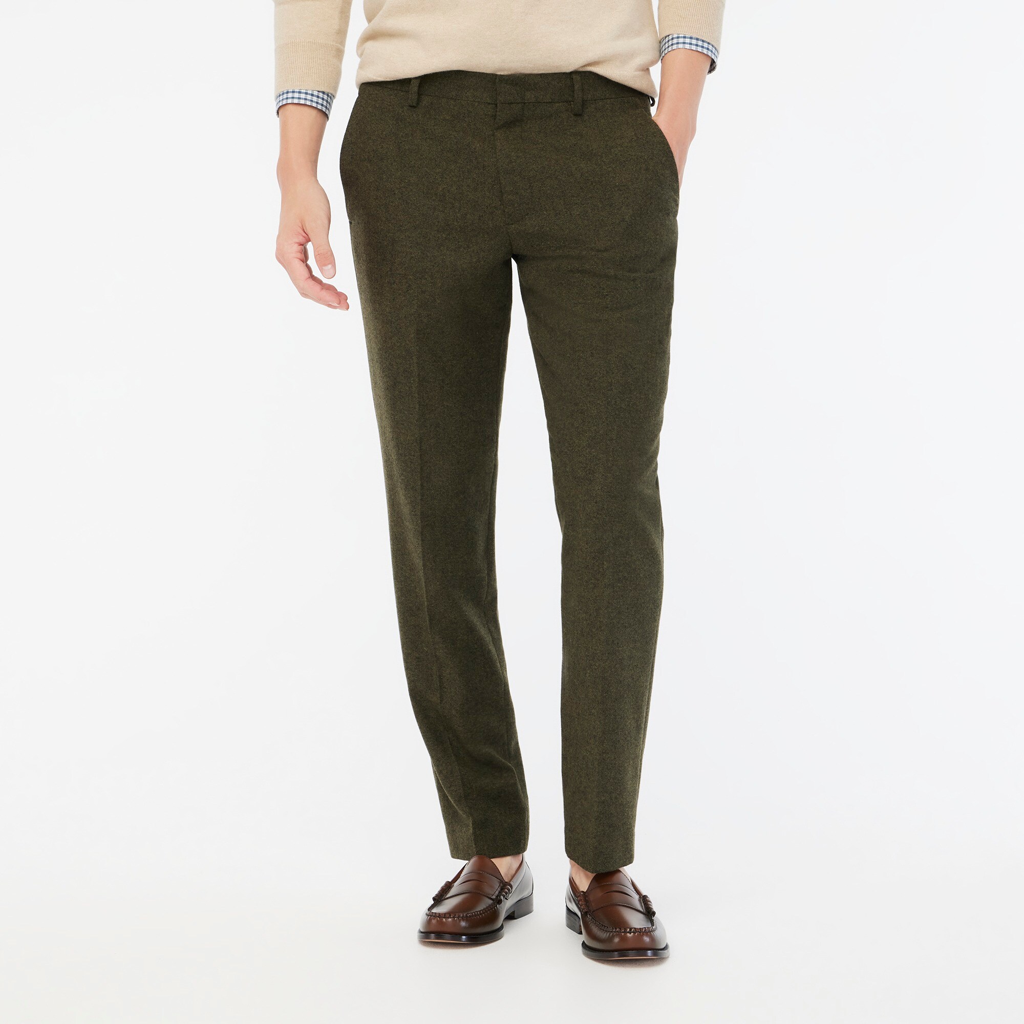 Slim-fit Thompson suit pant in Donegal wool blend