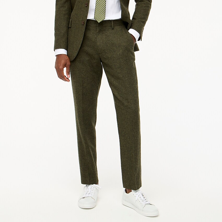 factory: slim-fit thompson suit pant in donegal wool blend for men, right side, view zoomed