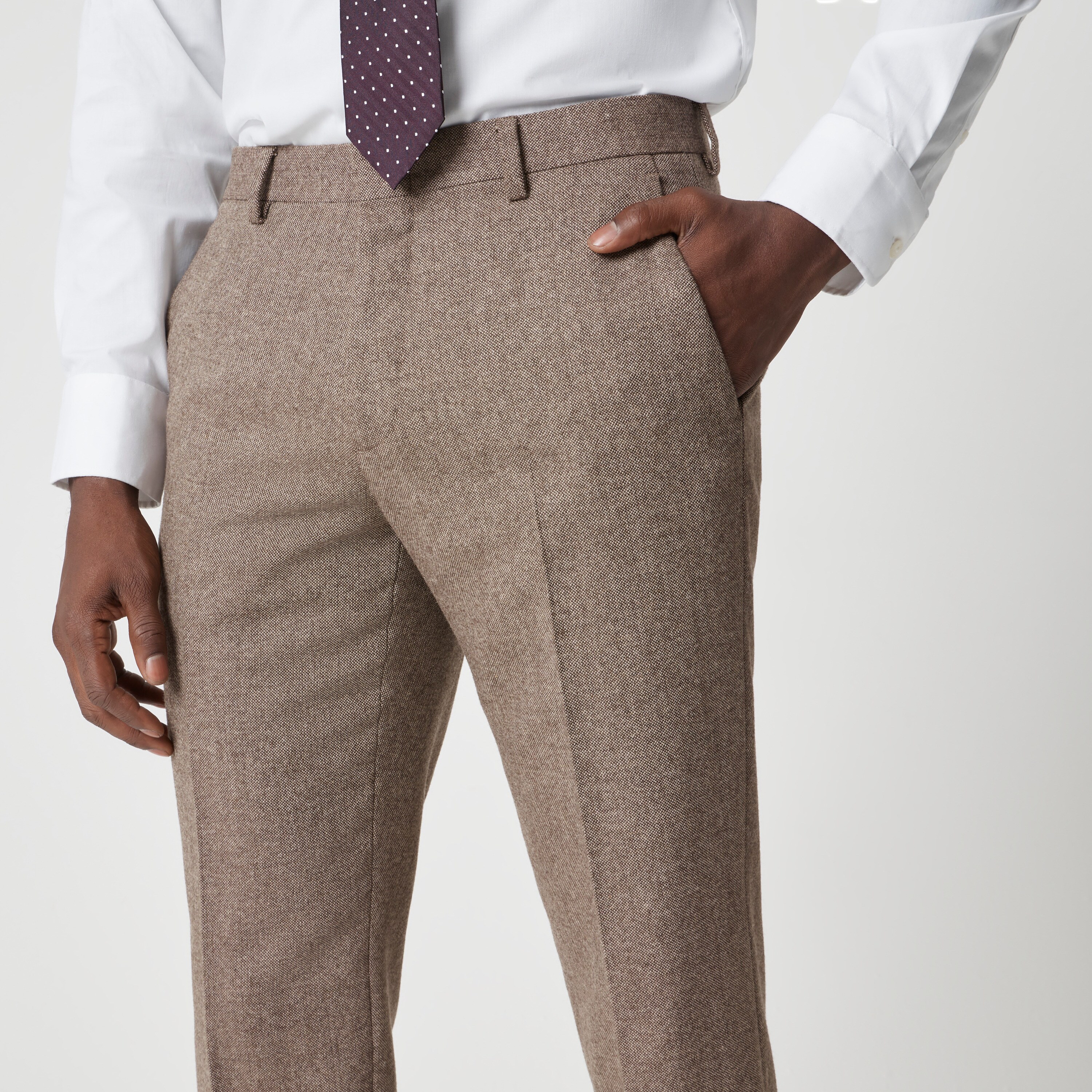 Slim-fit Thompson suit pant in Donegal wool blend
