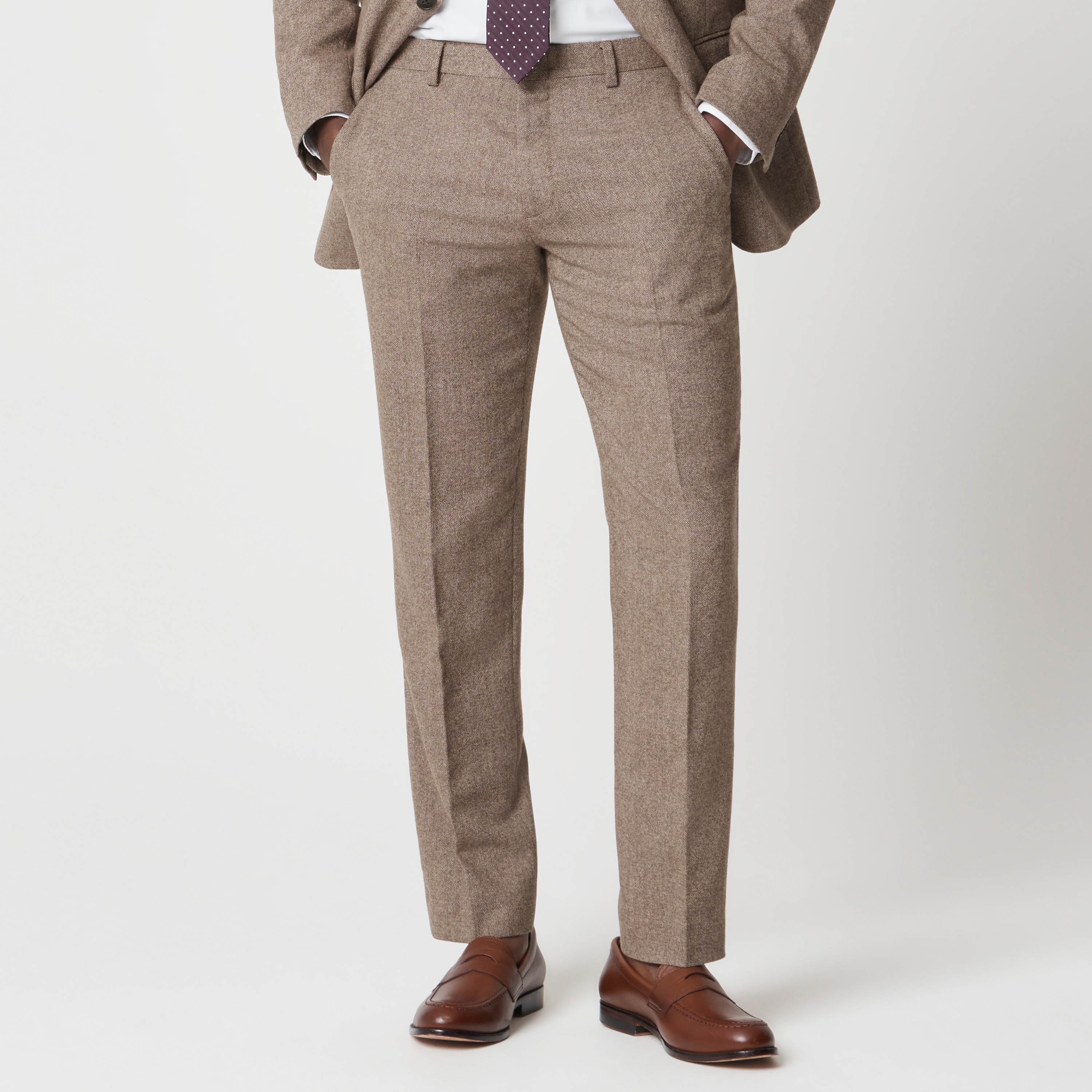 Slim-fit Thompson suit pant in Donegal wool blend