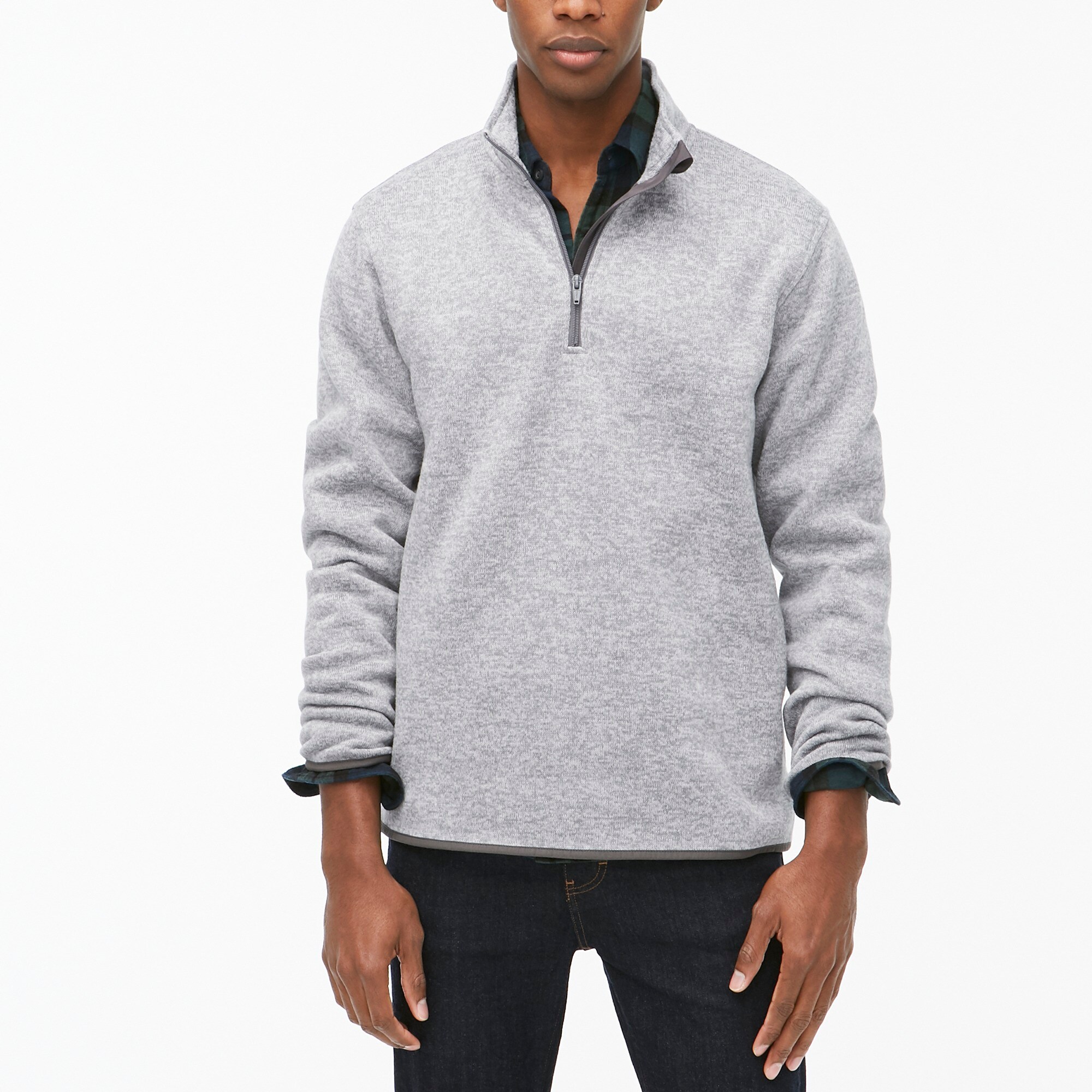 j crew half zip sweater